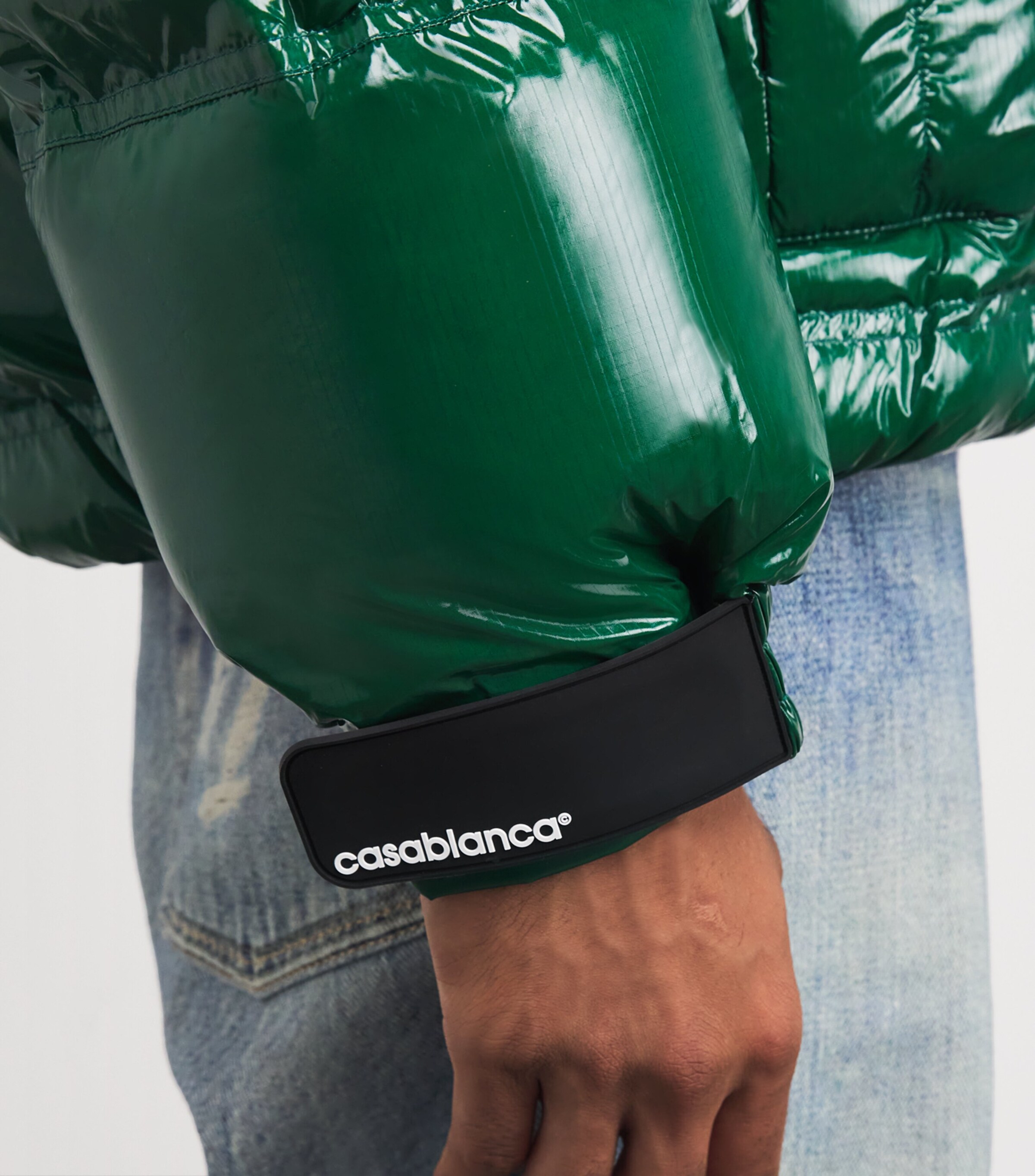 Down Monogram Puffer Jacket GREEN Image 7