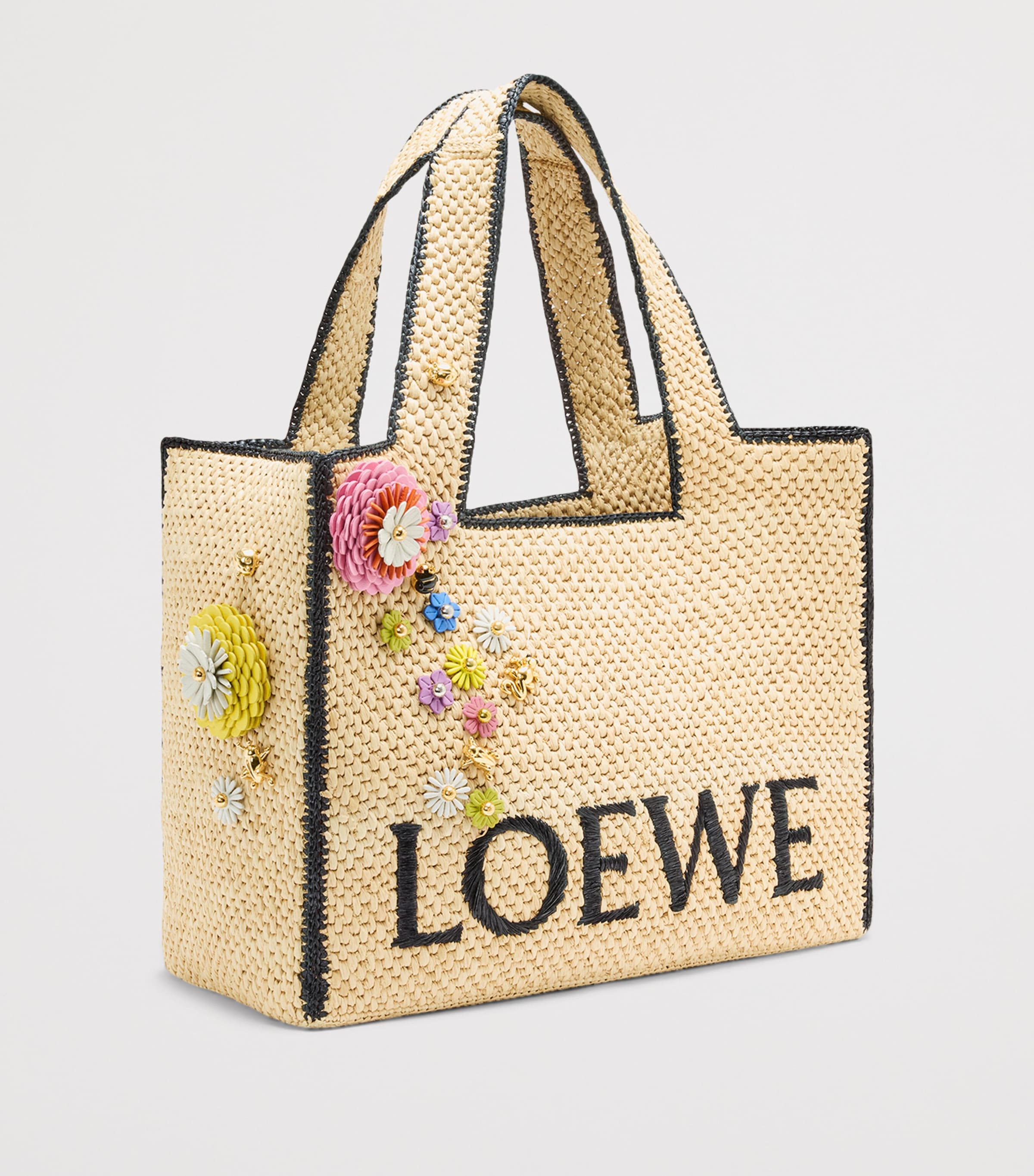 LOEWE x Paula's Ibiza Calfskin Flower Pin Charm Green Image 4