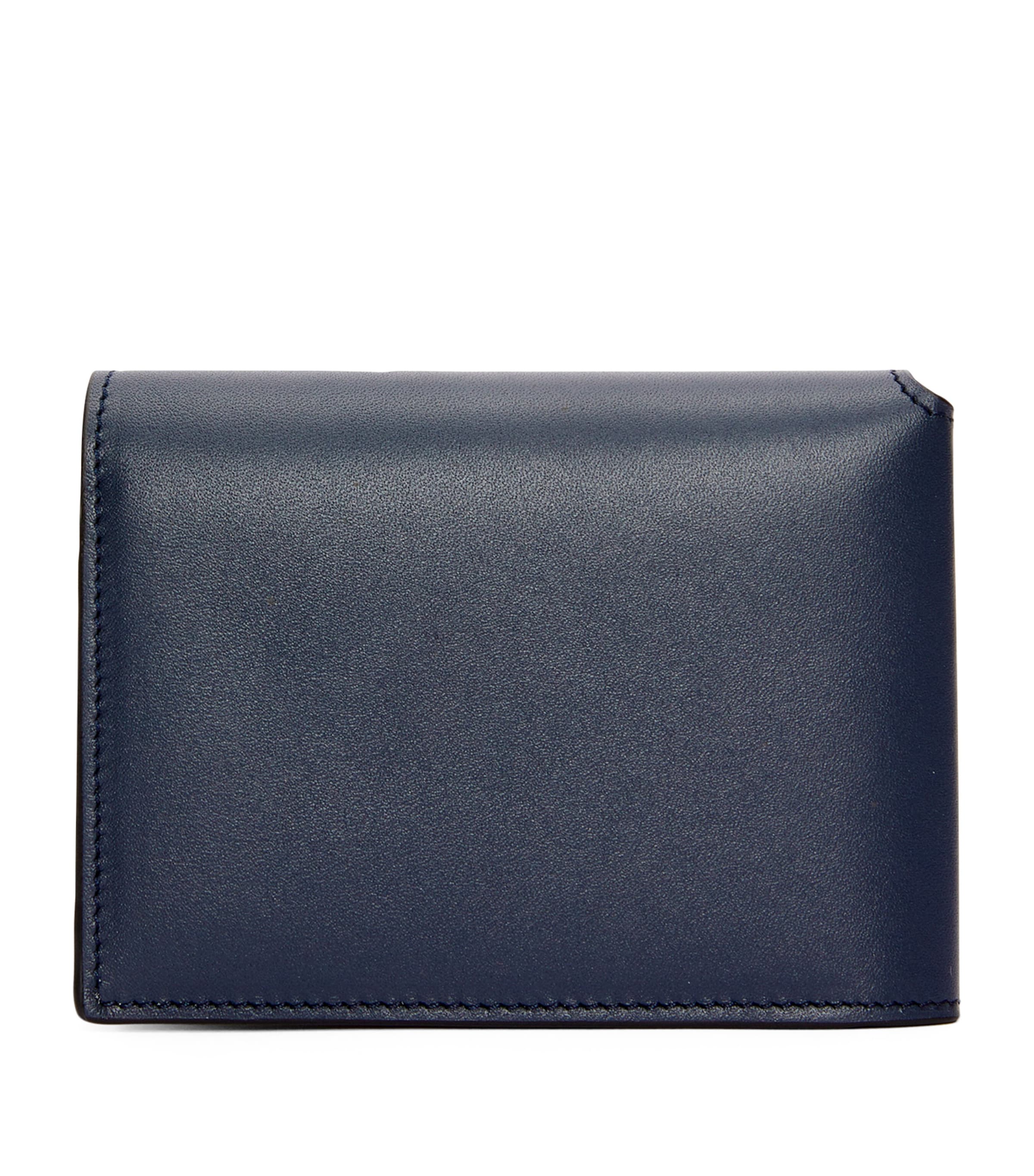 LOEWE Calfskin Folded Wallet Deep Navy/black Image 2
