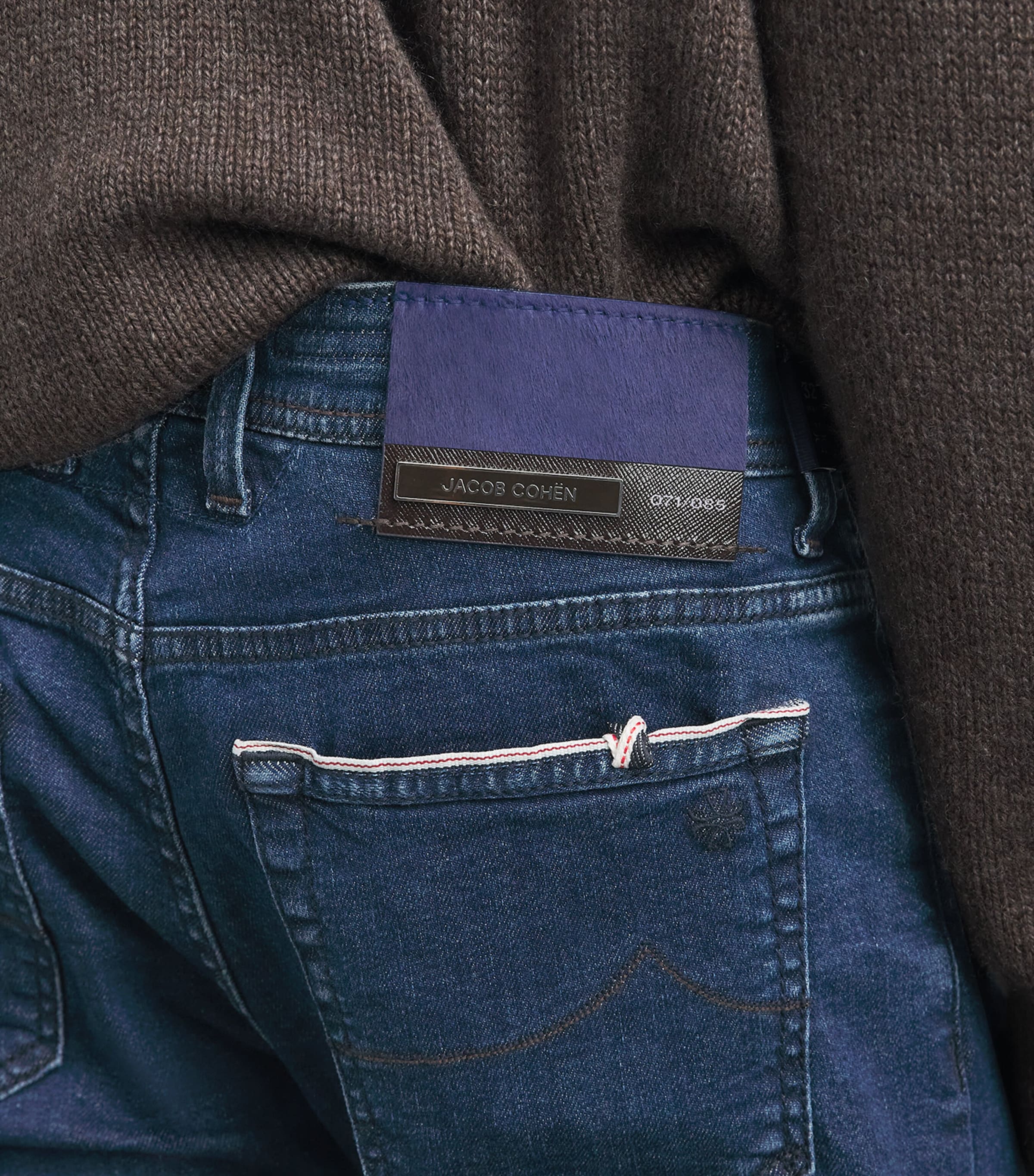 Jacob Cohën Mens Bard Slim Jeans Dark Blue Image 3