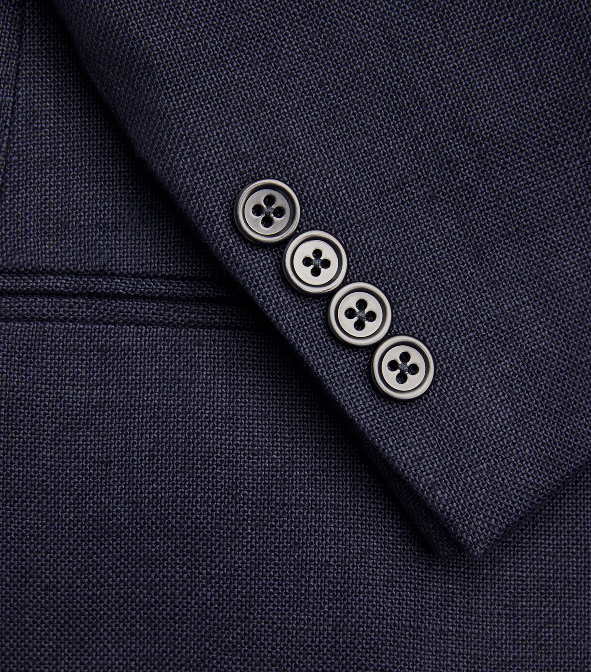 Polo Ralph Lauren Mens Linen Tuxedo Jacket Navy Image 5