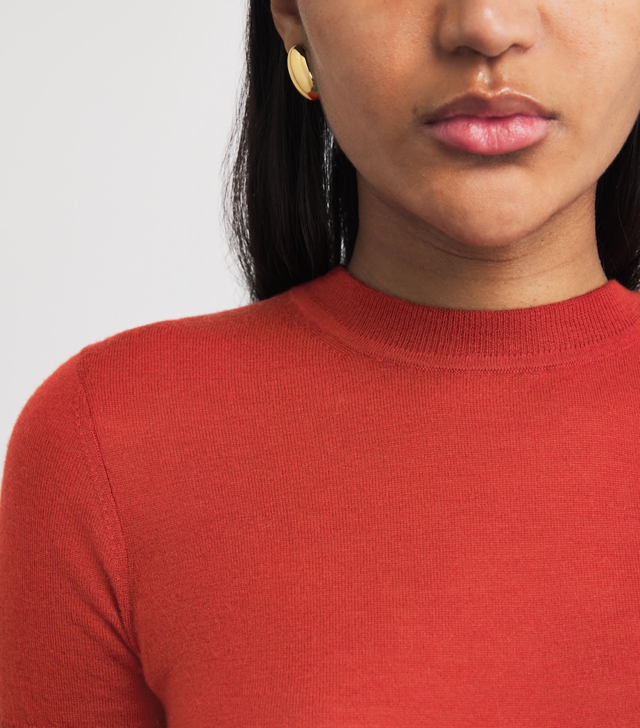 Joseph Womens Cashmere Cashair T-Shirt Spice Image 3