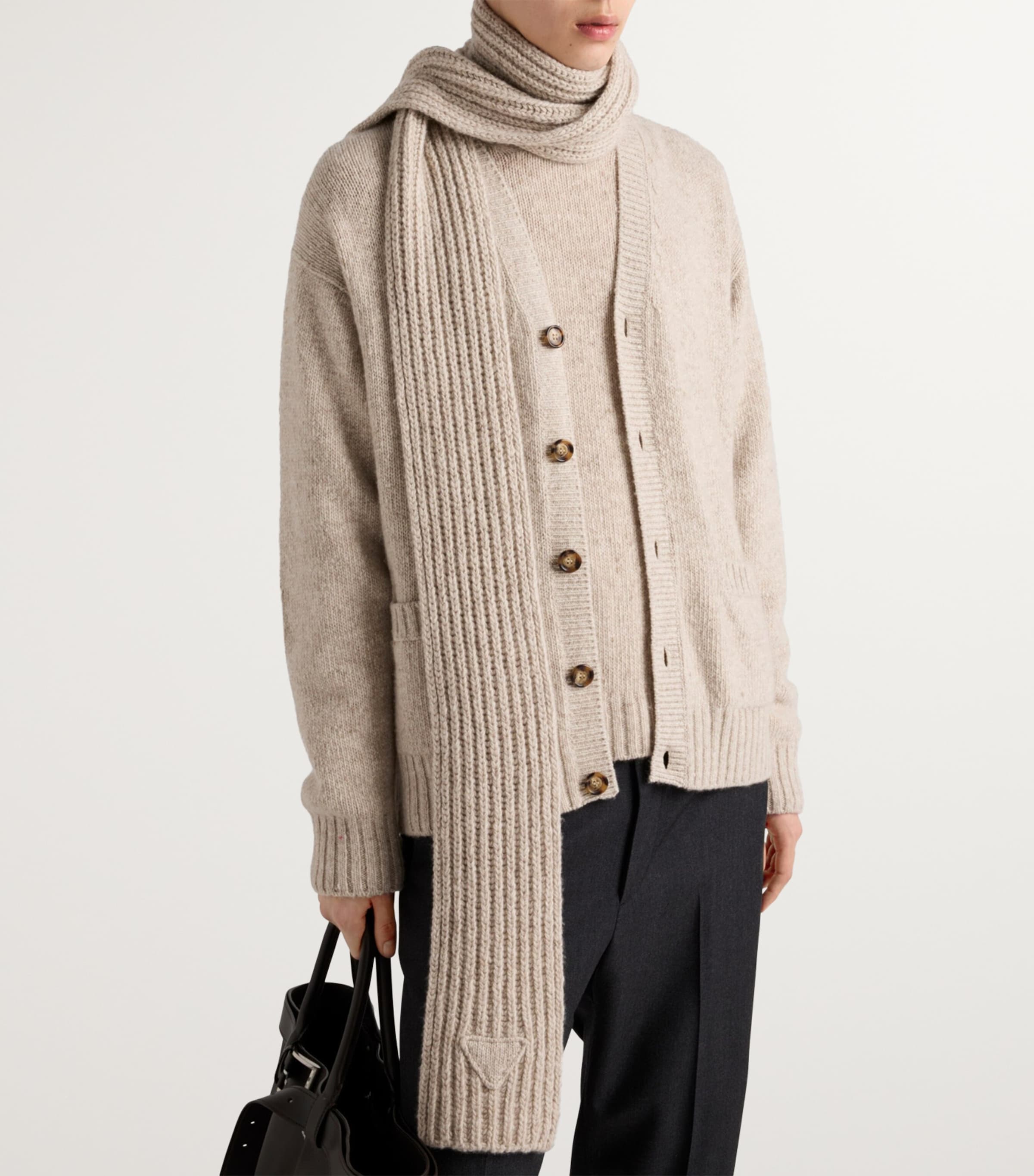 Prada Cashmere Knitted Scarf Image 2