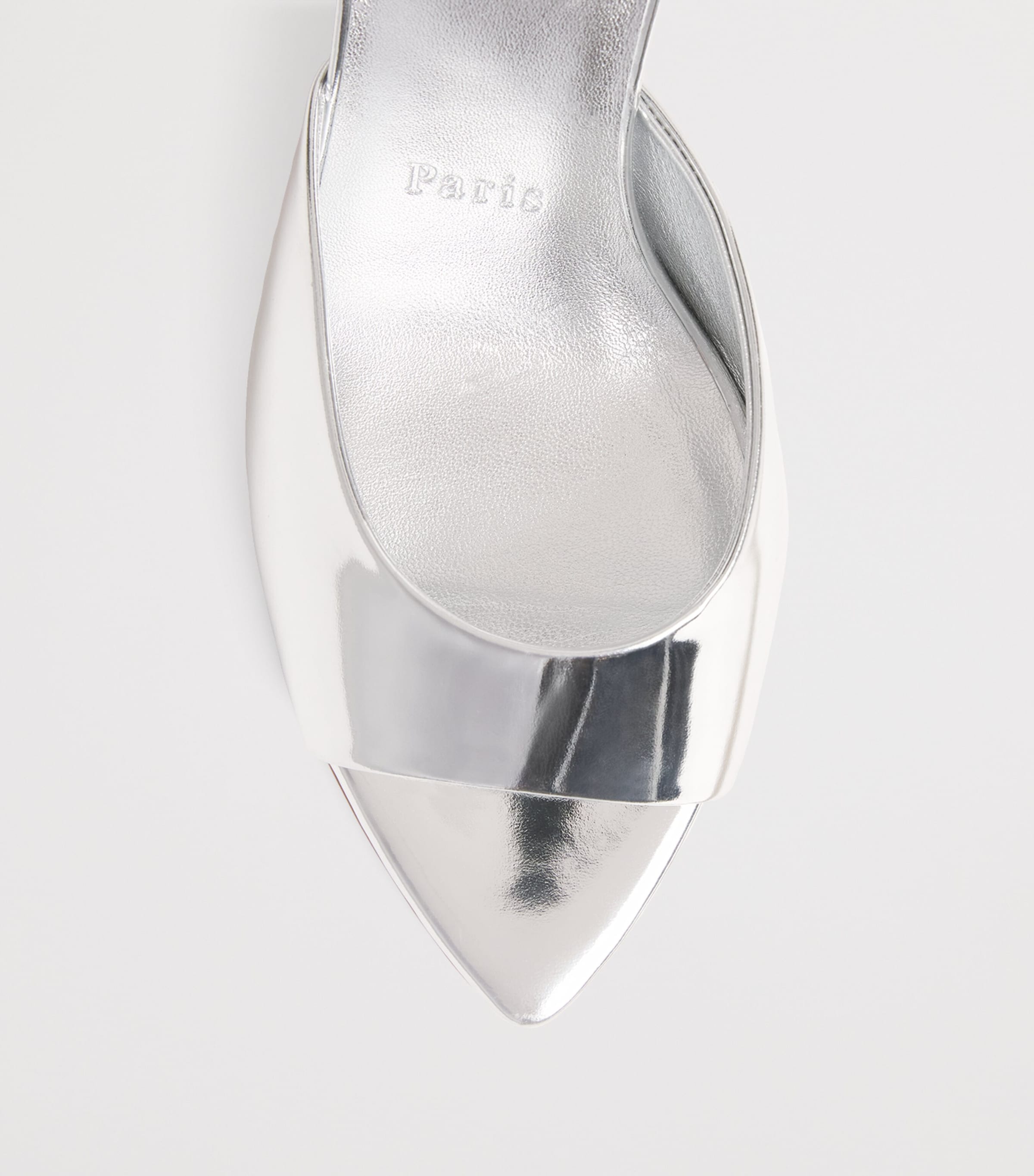Christian Louboutin Womens Miss Z Mule Patent Leather Mules 80 Image 5