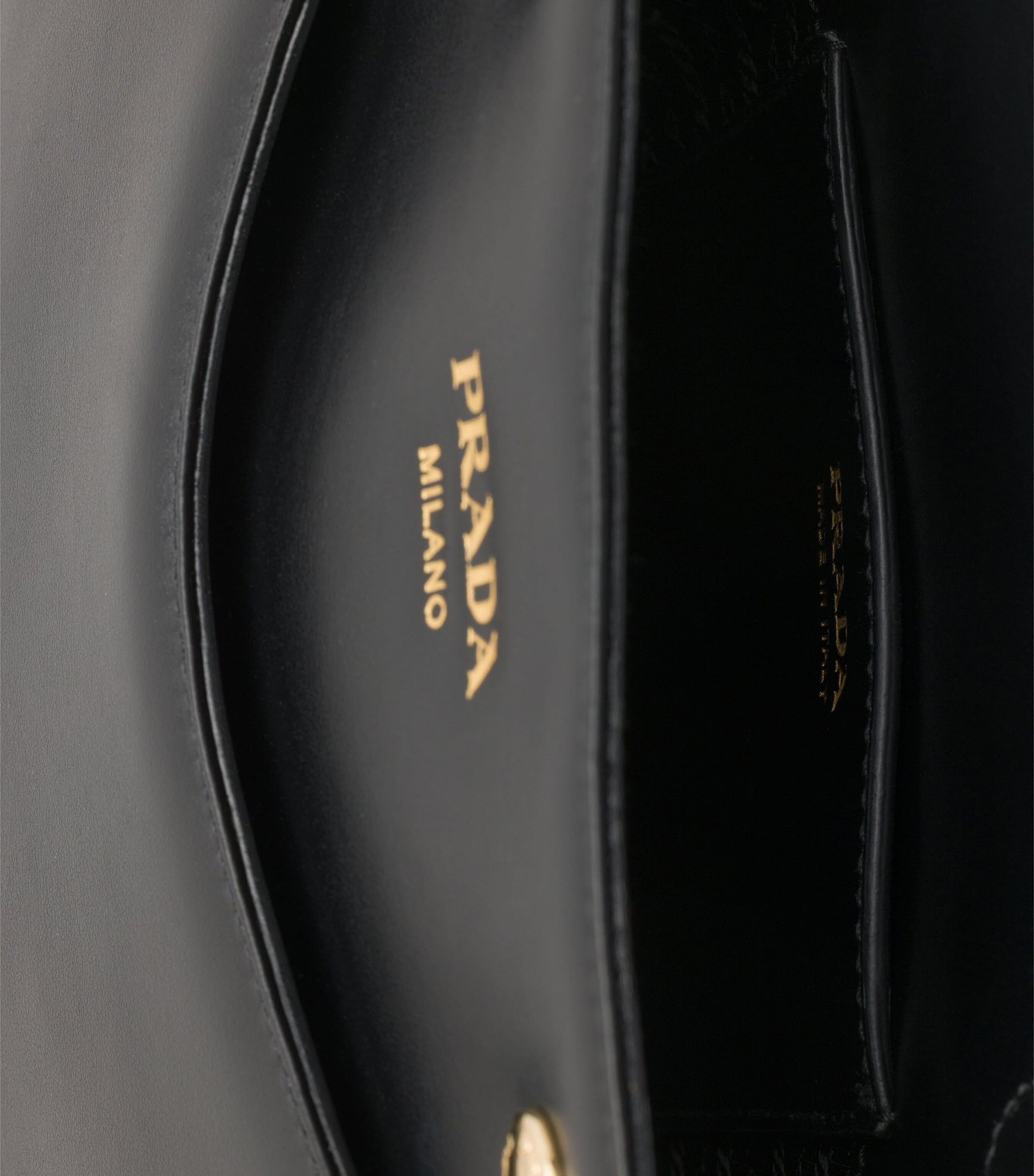 Prada Mini Leather Carry Top-Handle Bag Black Image 4