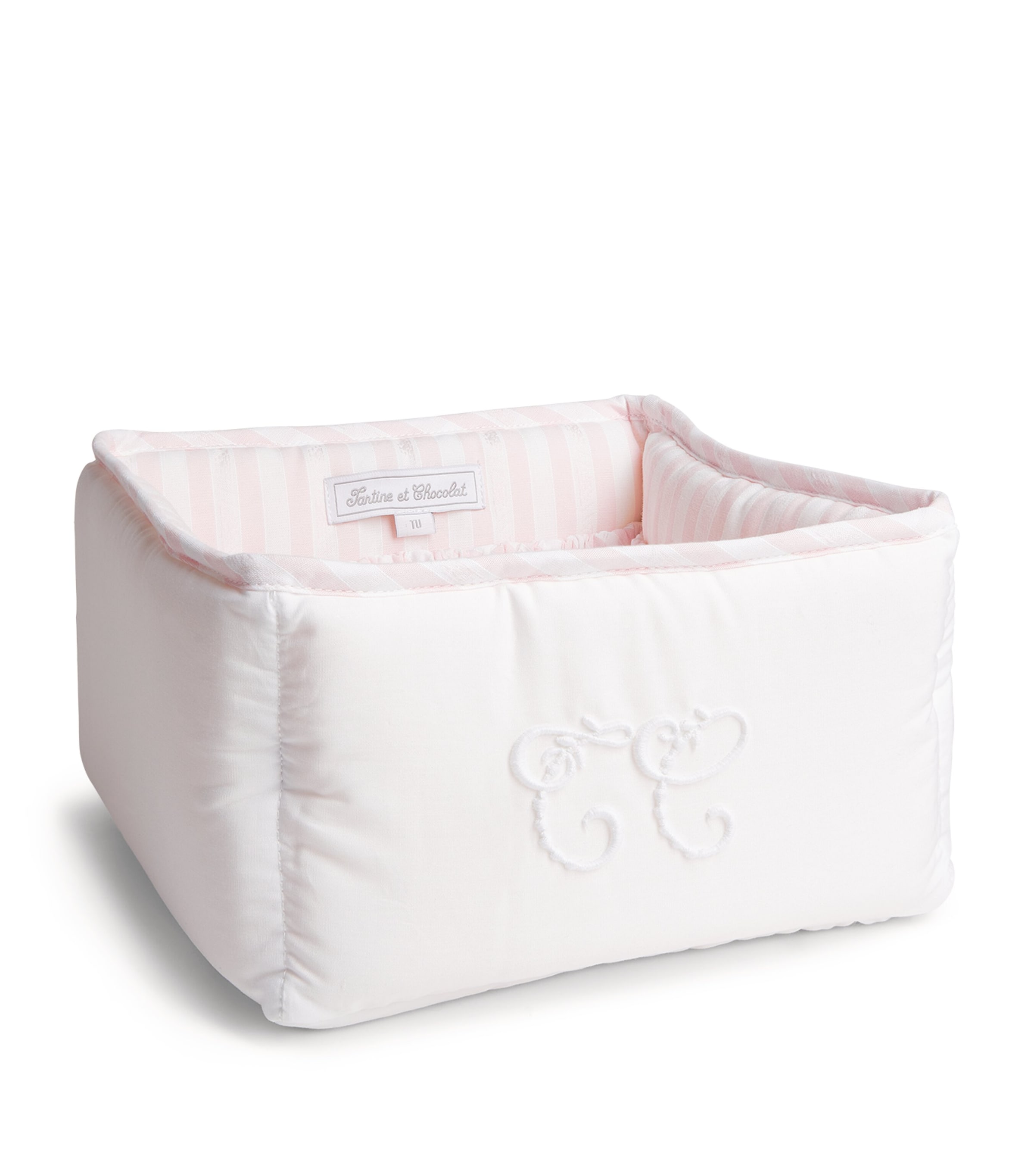 Cotton Monogram Basket PINK Image 2