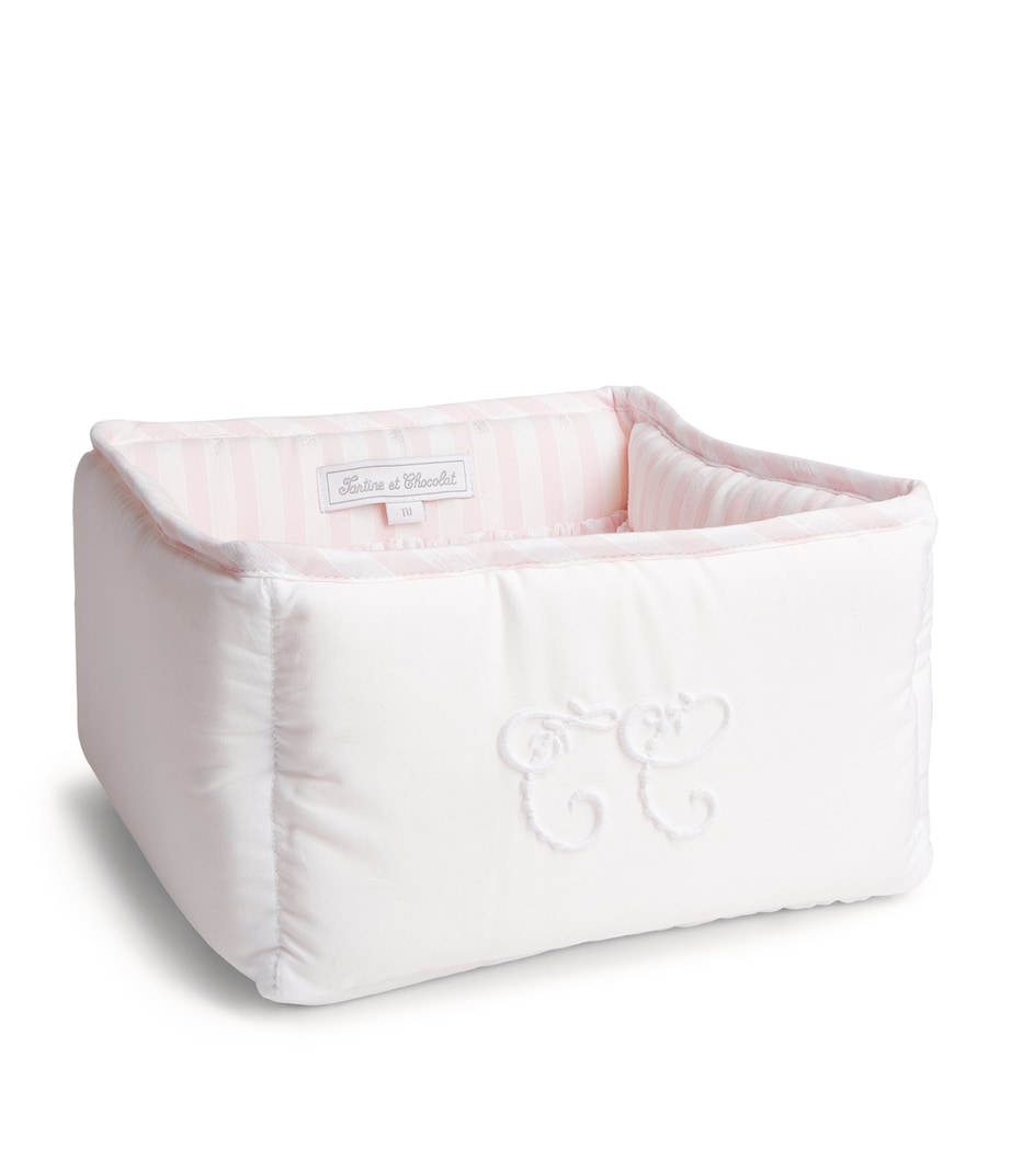 Cotton Monogram Basket PINK Image 2