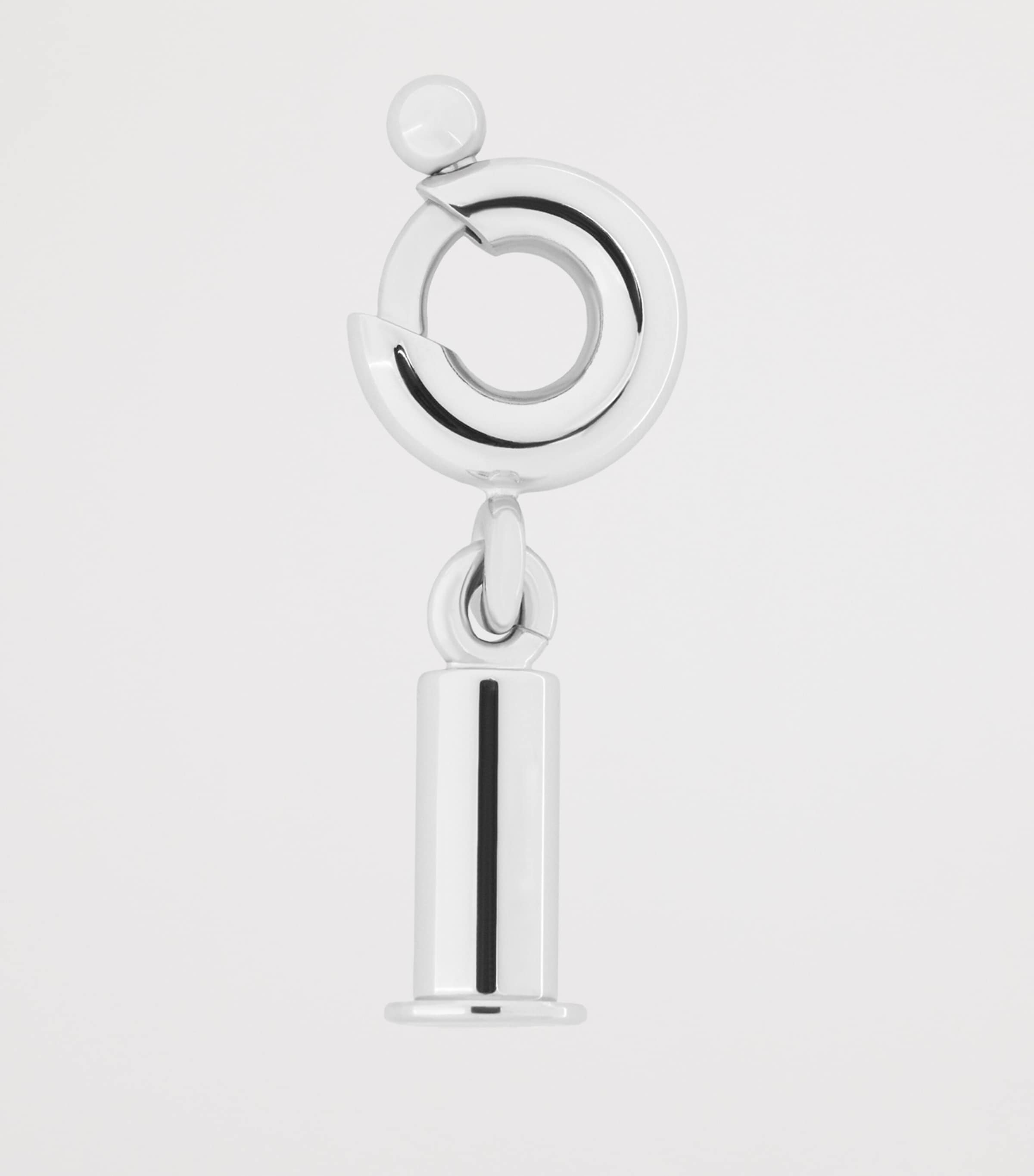 Brass Personalisation Bar Bag Charm SILVER Image 2