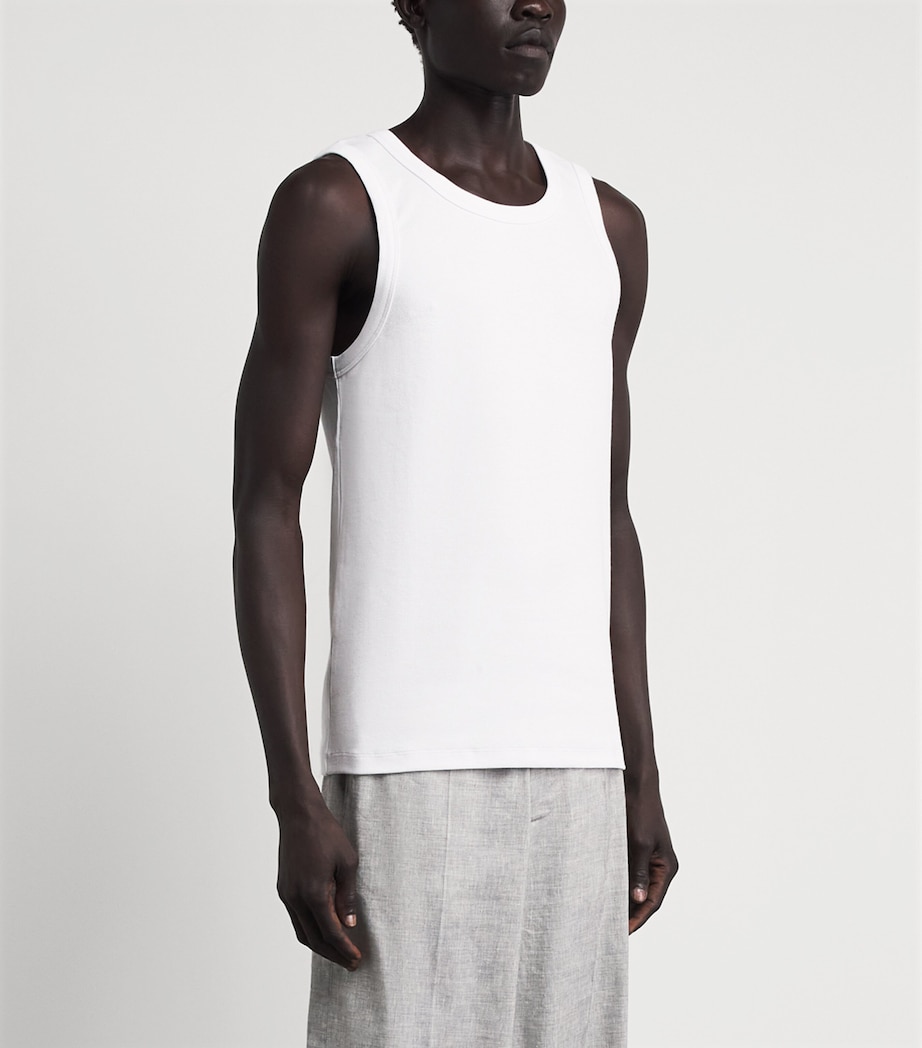 Won Hundred Mens Stretch-Cotton Simo Tank Top Bright White Image 4