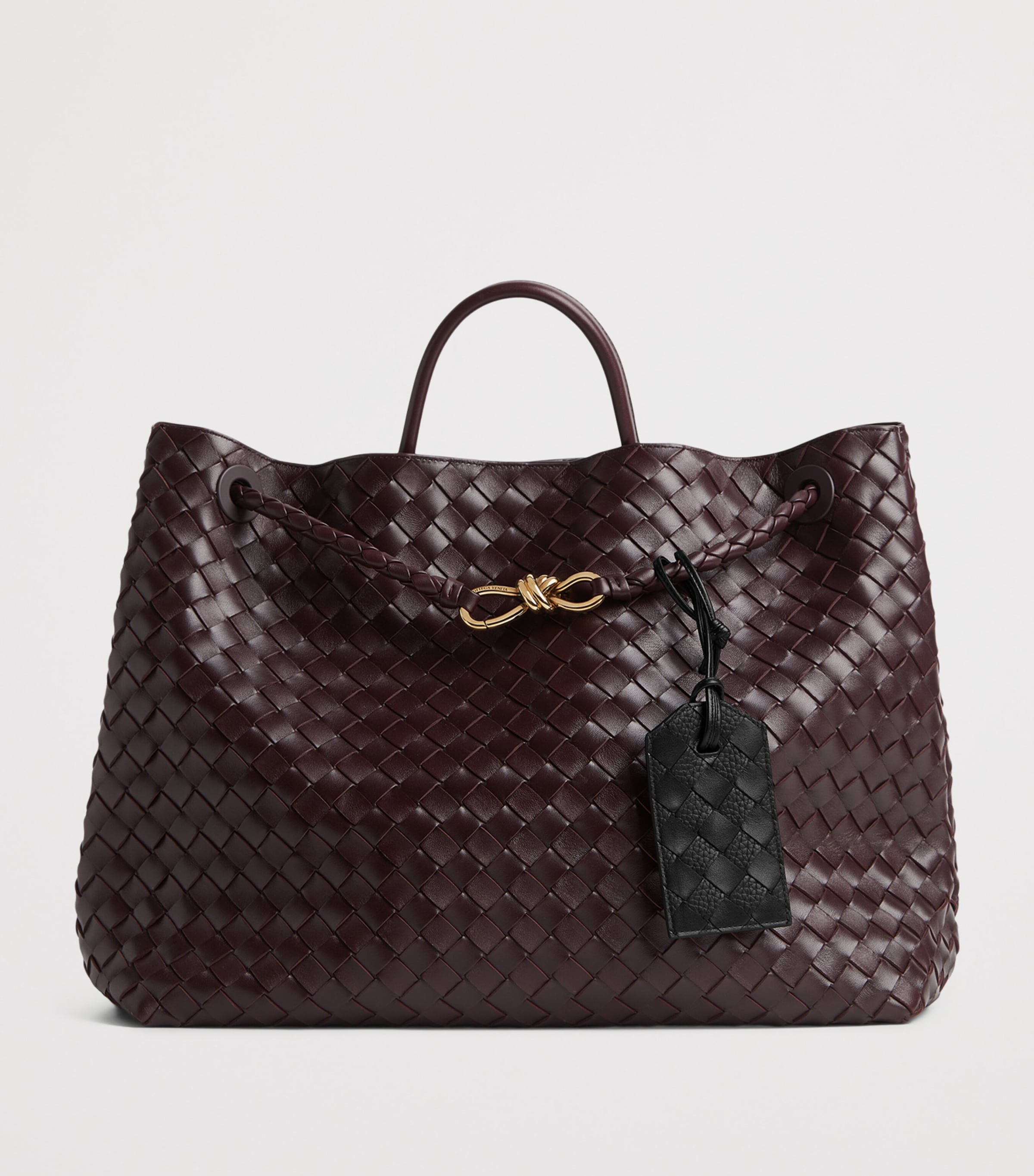 Intrecciato Leather Luggage Tag 1000 Image 3