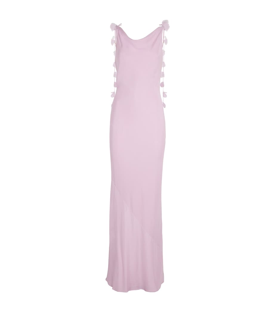 Cult Gaia Womens Silk Satin Nymeria Gown Sweet Pea Image 1