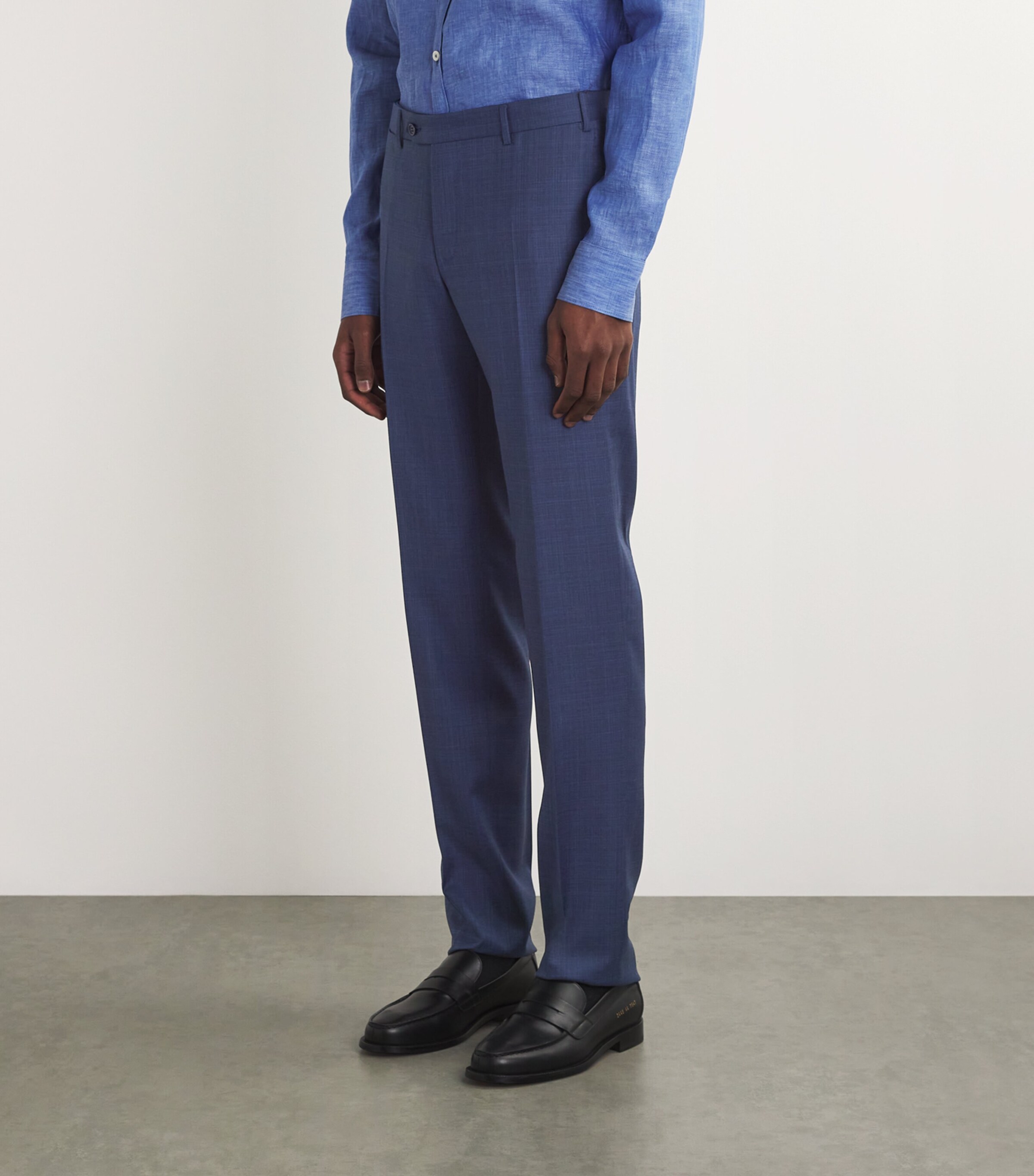 Canali Mens Wool Tailored Trousers Image 3