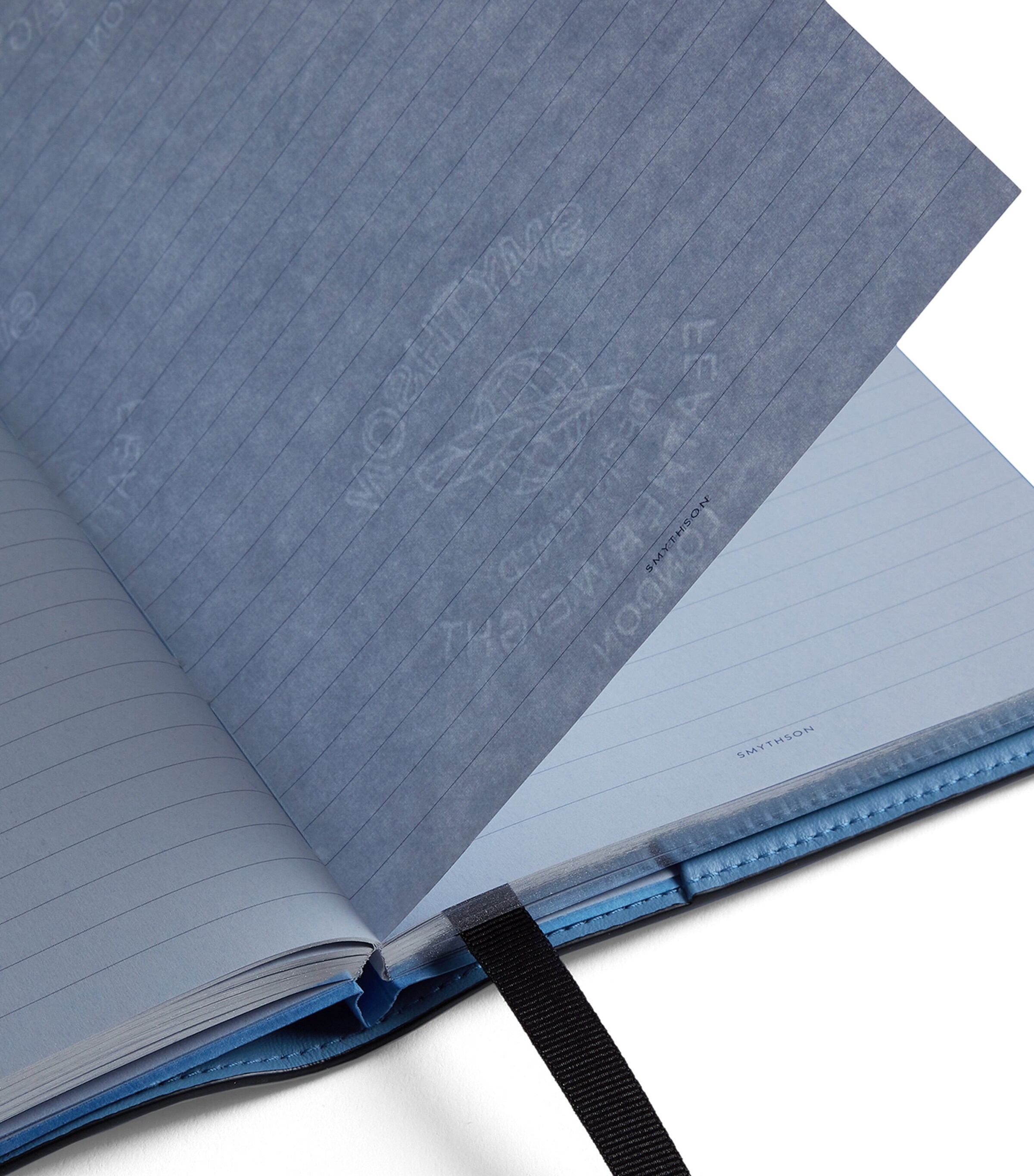 Leather Evergreen Refillable Notebook NILE BLUE Image 5