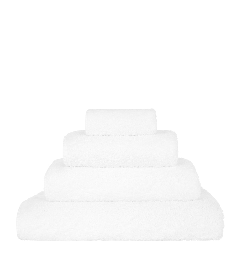 Abyss & Habidecor Super Pile Face Cloth (30cm x 30cm) White Image 1