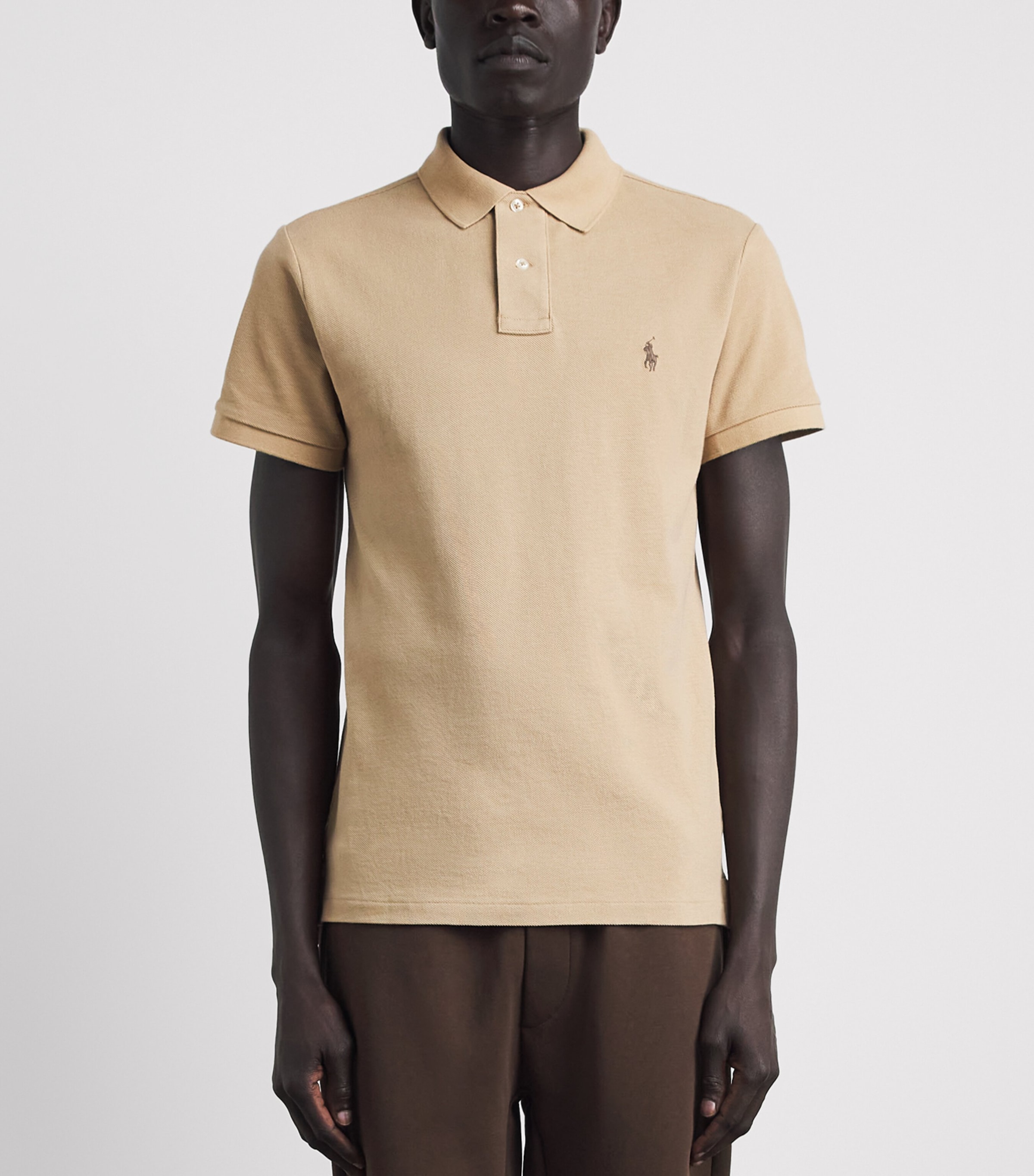 Polo Ralph Lauren Mens Cotton Mesh Slim-Fit Polo Shirt Vintage Image 4