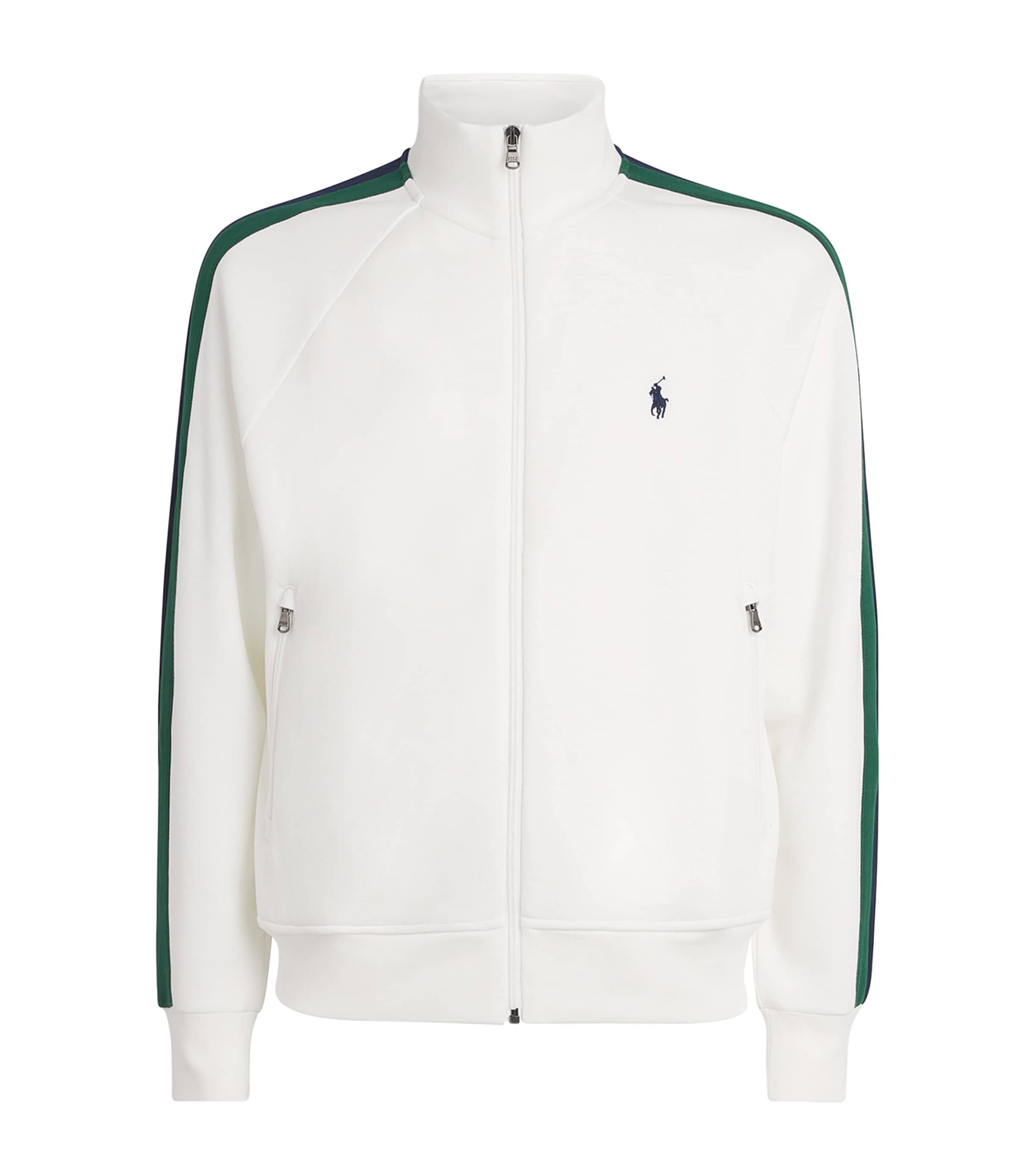 Polo Ralph Lauren Mens Double-Knit Track Jacket White Image 1