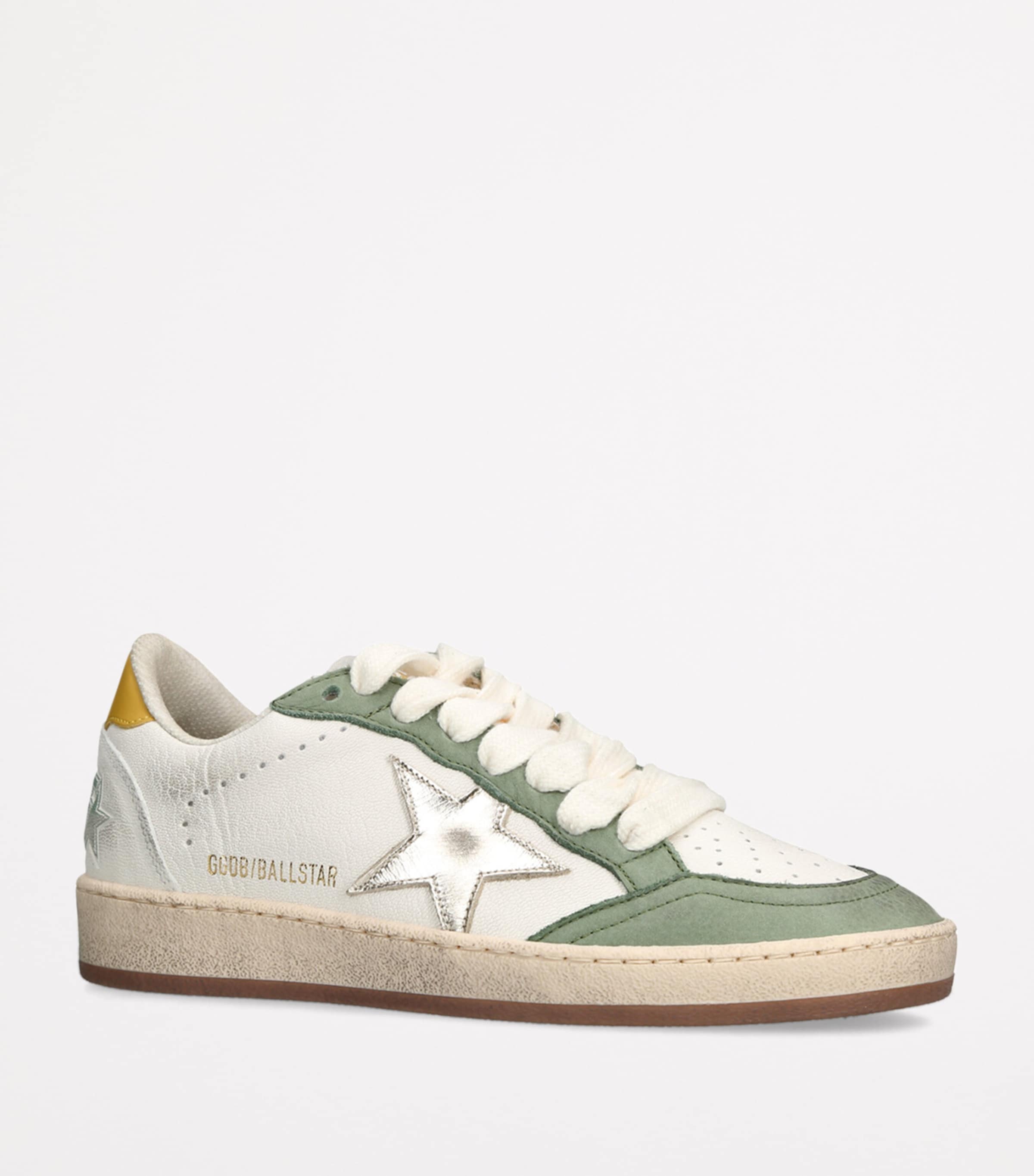 スニーカー Golden  Ballstar Sneakers In Leather Golden Goose Ball-Star low-top Leather Sneakers | White