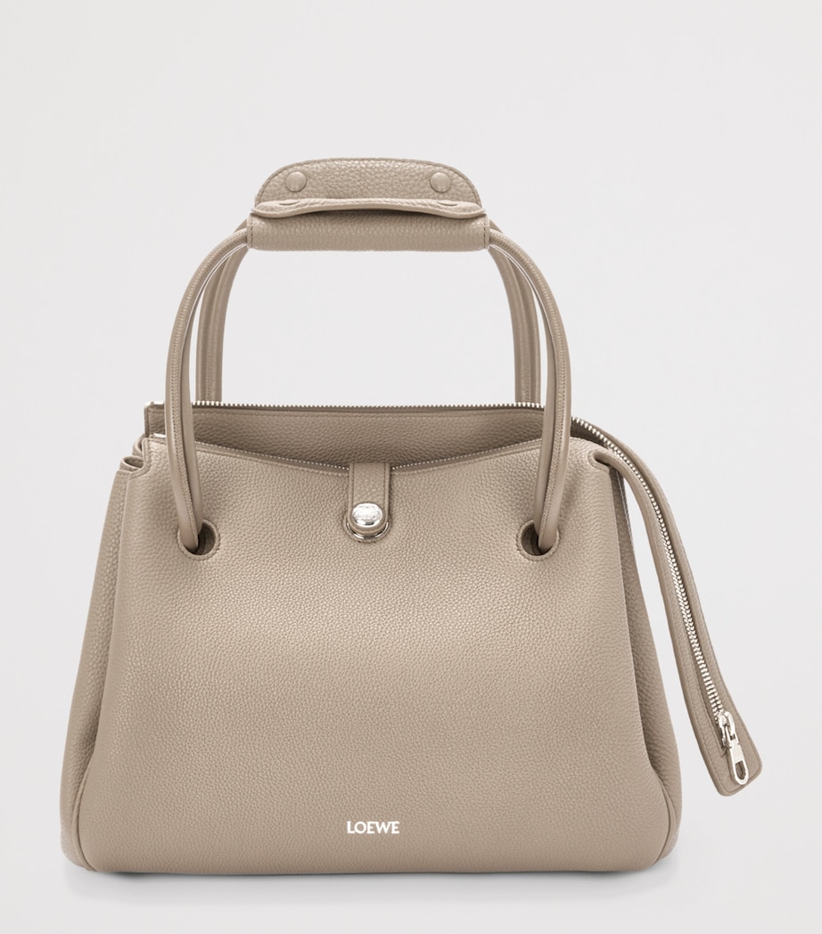 LOEWE Medium Grained Leather Madrid Shoulder Bag Clay Image 12