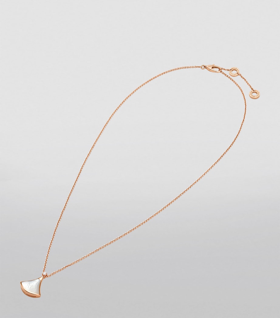 Rose Gold, Diamond and Mother-of-Pearl Divas' Dream Necklace PINK GOLD Image 3