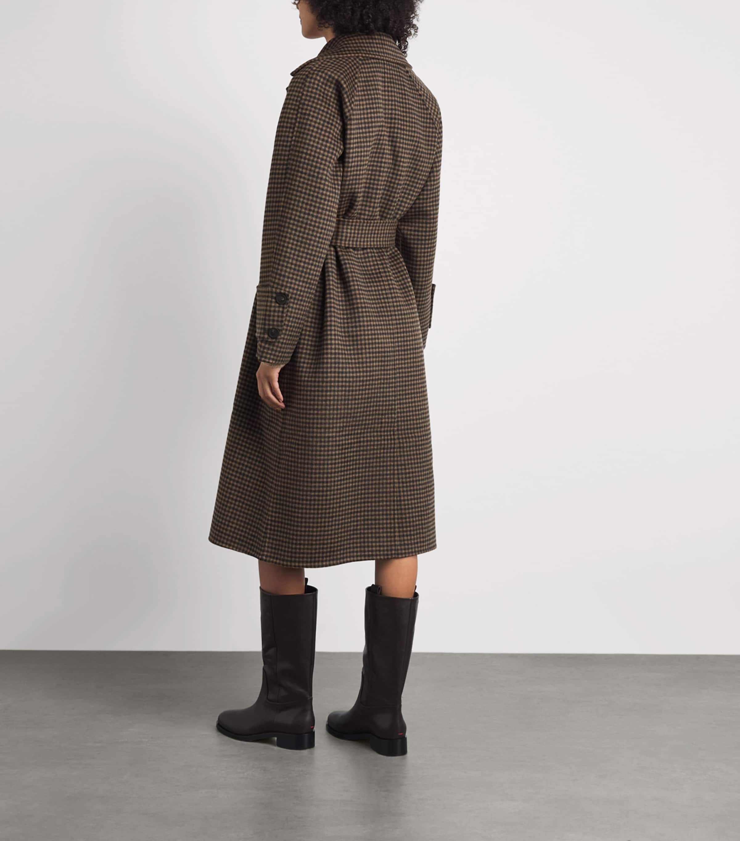Claudie Pierlot Womens Wool-Blend Belted Coat Dual Color Image 5