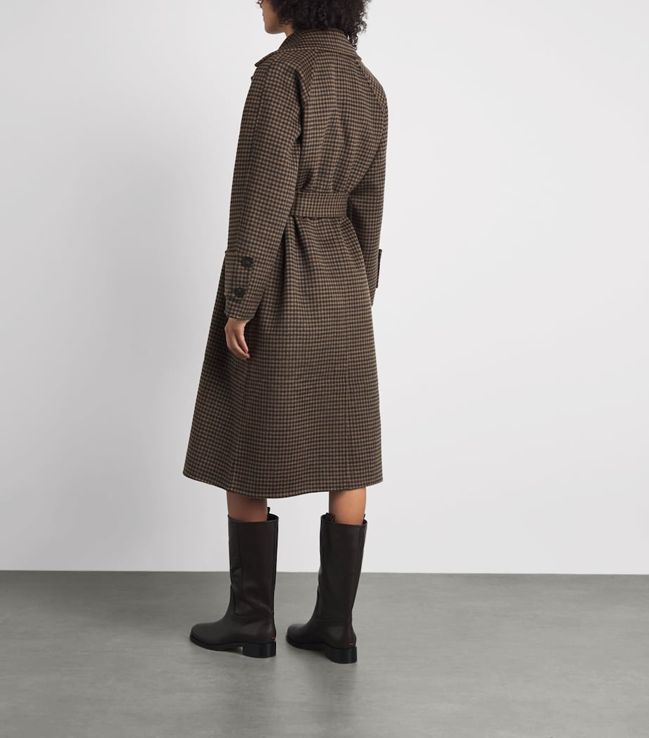 Claudie Pierlot Womens Wool-Blend Belted Coat Dual Color Image 5