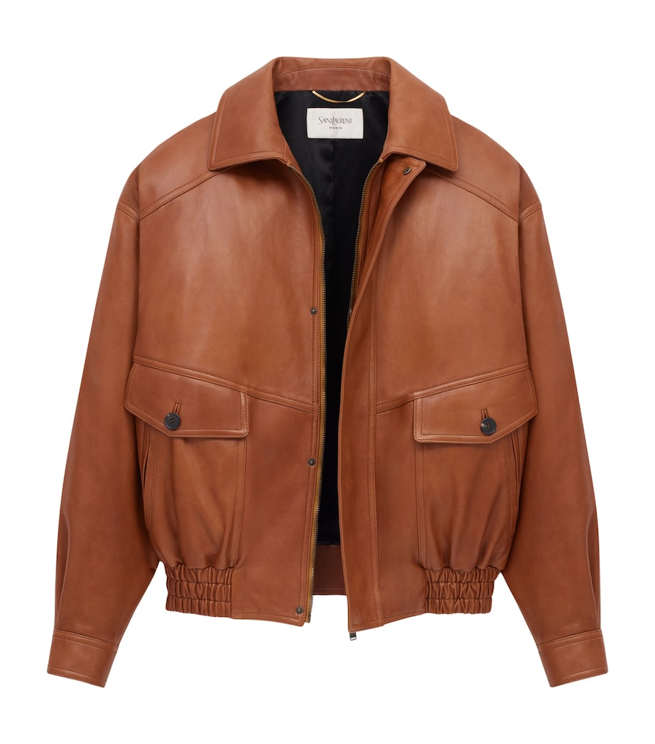 Leather Bomber Jacket 2080 Image 4