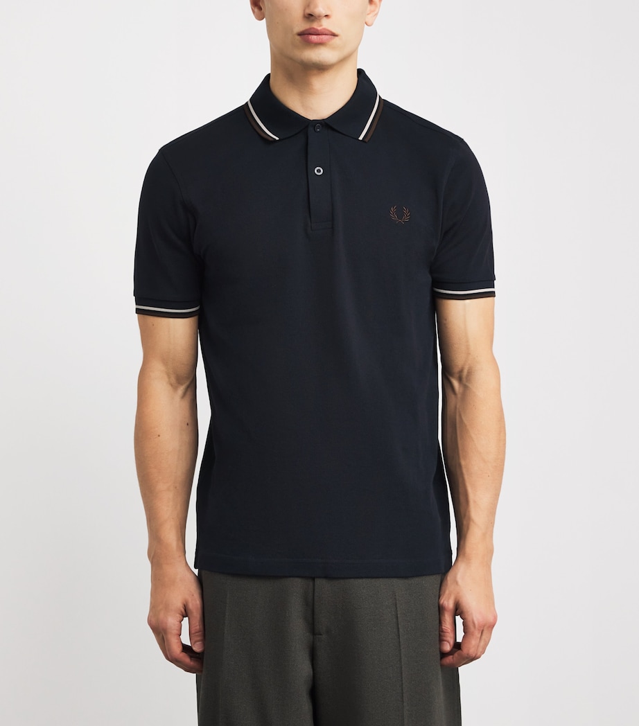 Twin Tipped Polo Shirt 52A NAVY/WOAT/BNTOB Image 3