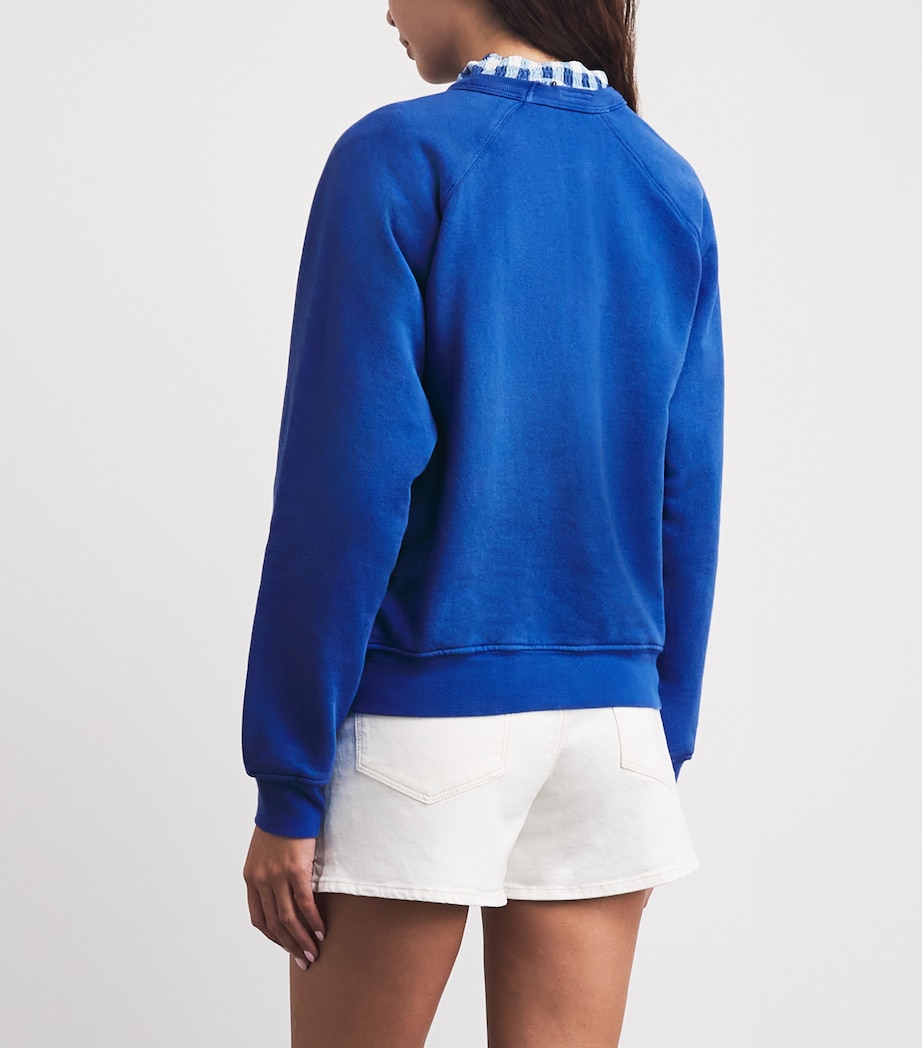 MOTHER Womens Cotton Logo Sweatshirt Wer Petal Power Image 5