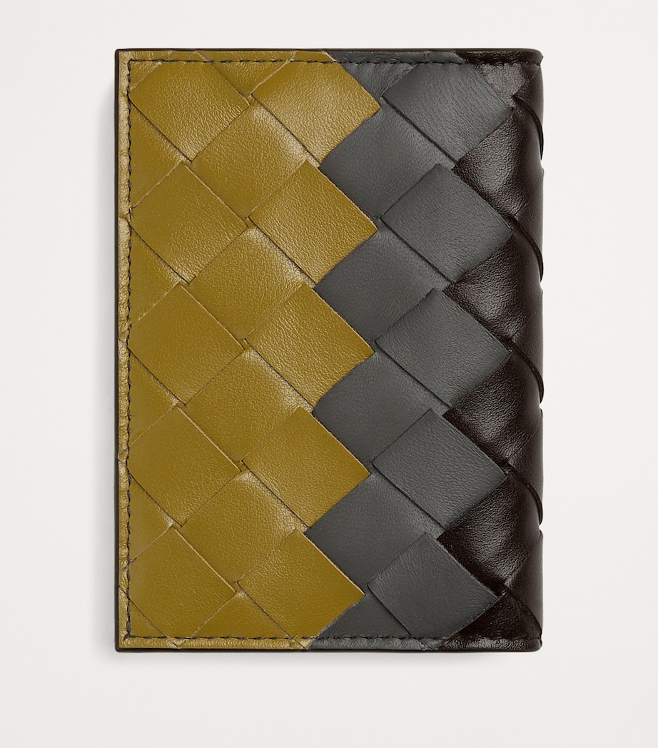 Leather Intrecciato Flap Card Case 2117 Image 3