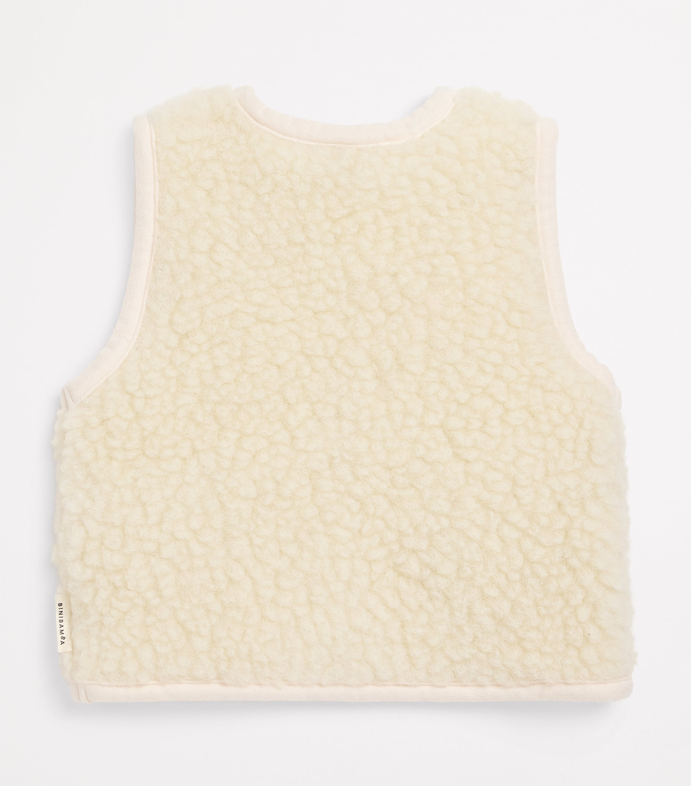 Binibamba Merino Wool Gilet (2-4 Years) Milk Image 2