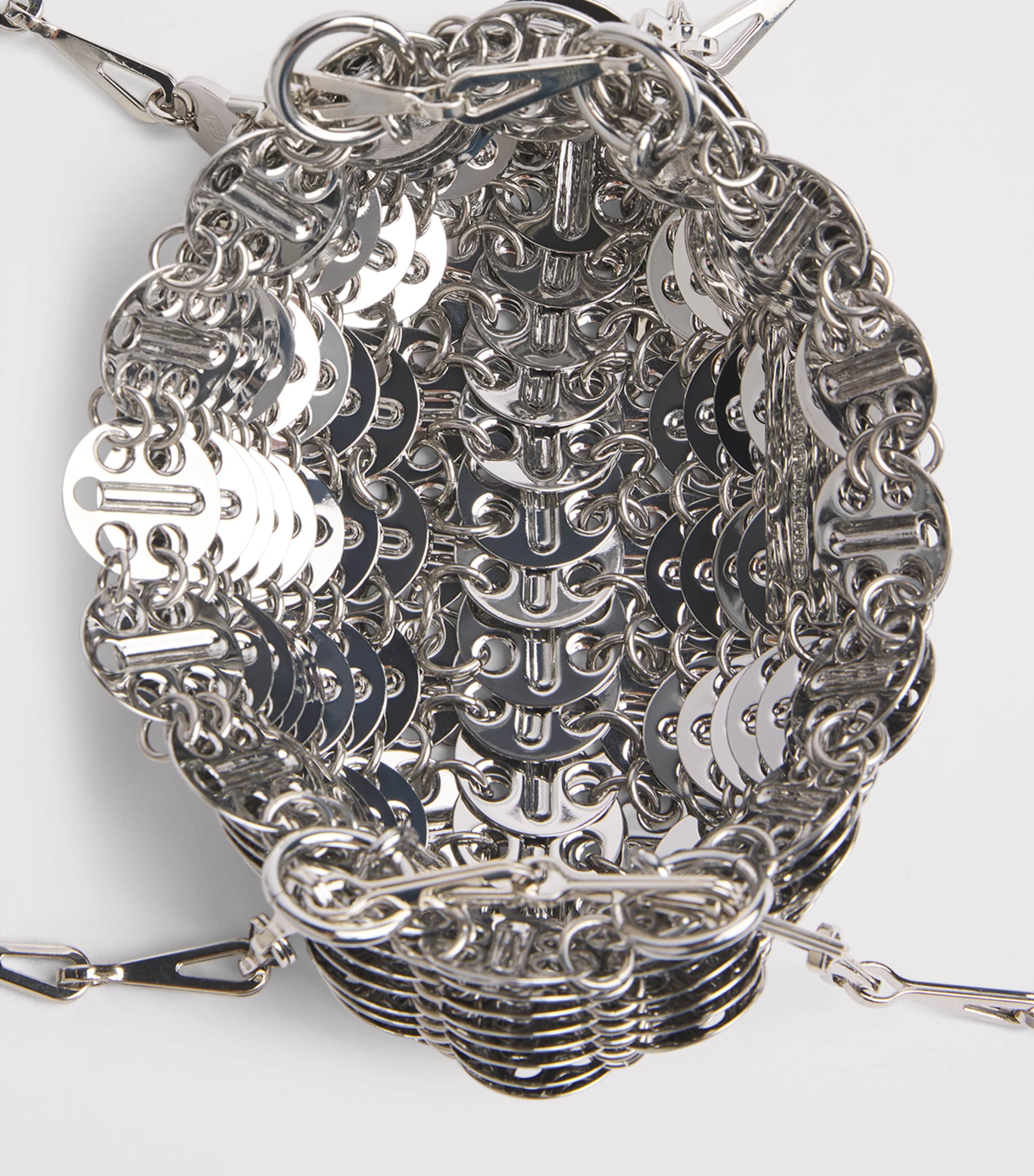 Rabanne Chainmail Nano Bag Silver Image 5