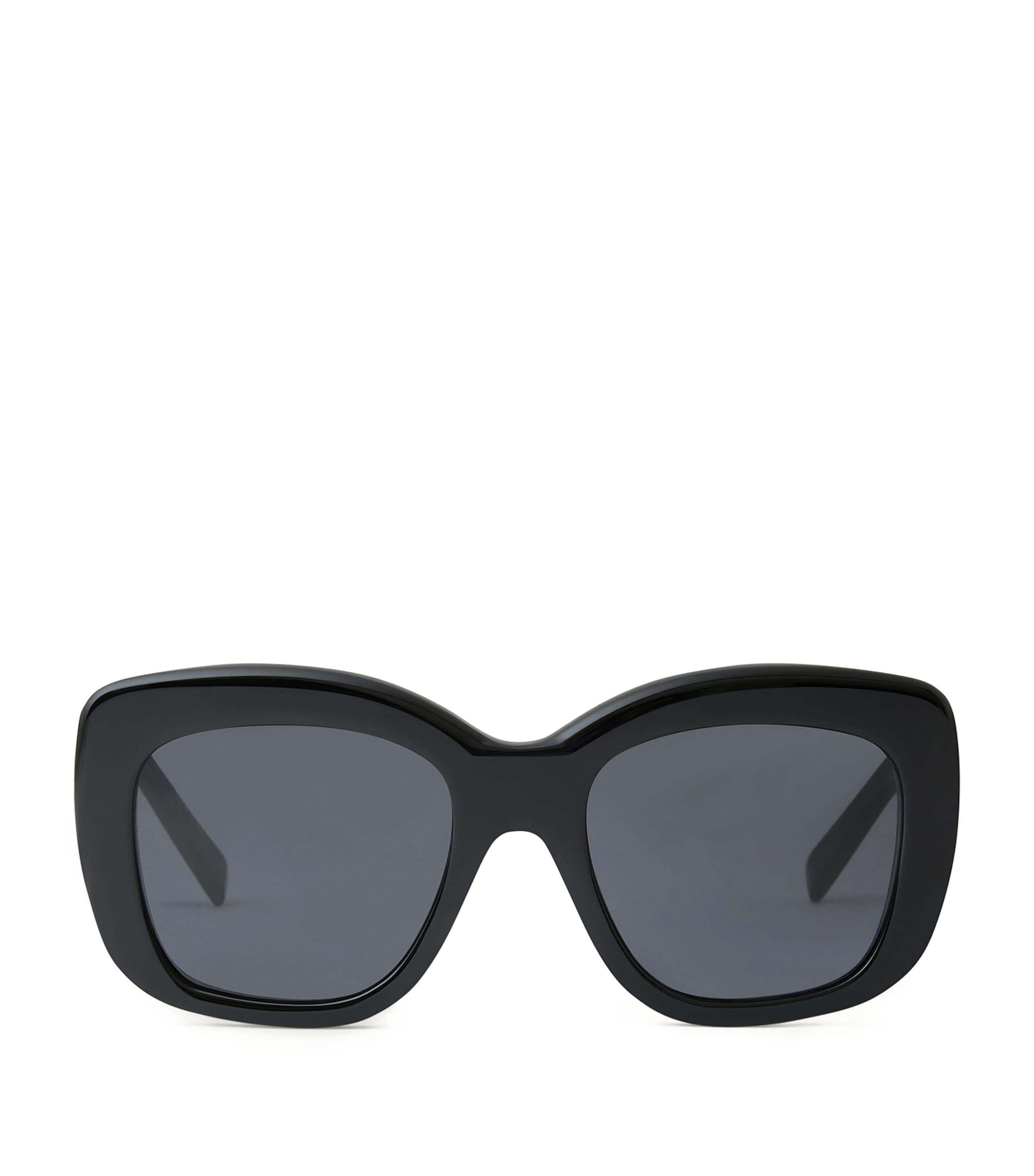 Acetate Bold Sunglasses BLACK Image 1