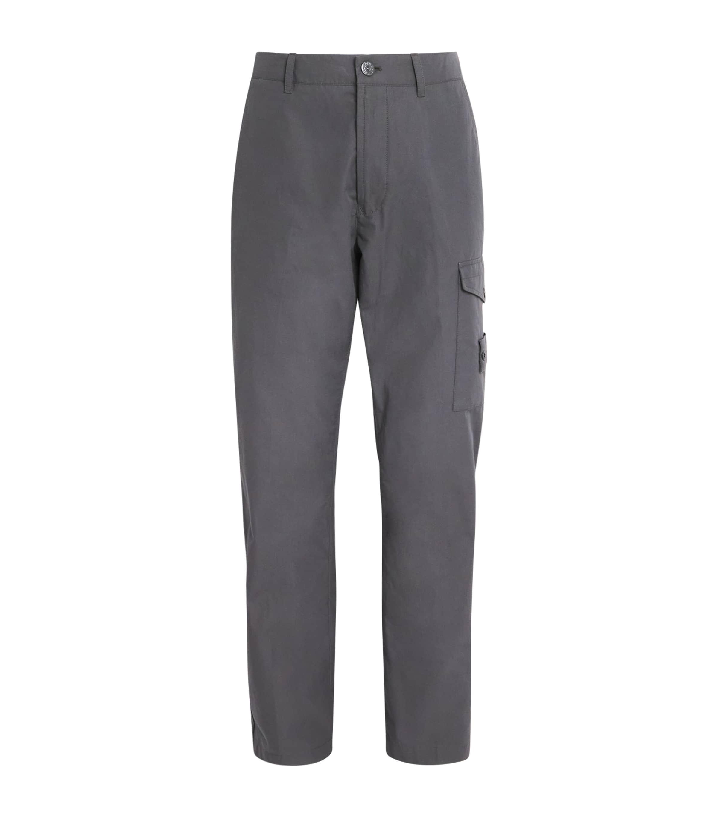 Stone Island Water-resistant Coated Sweatpants In Gray