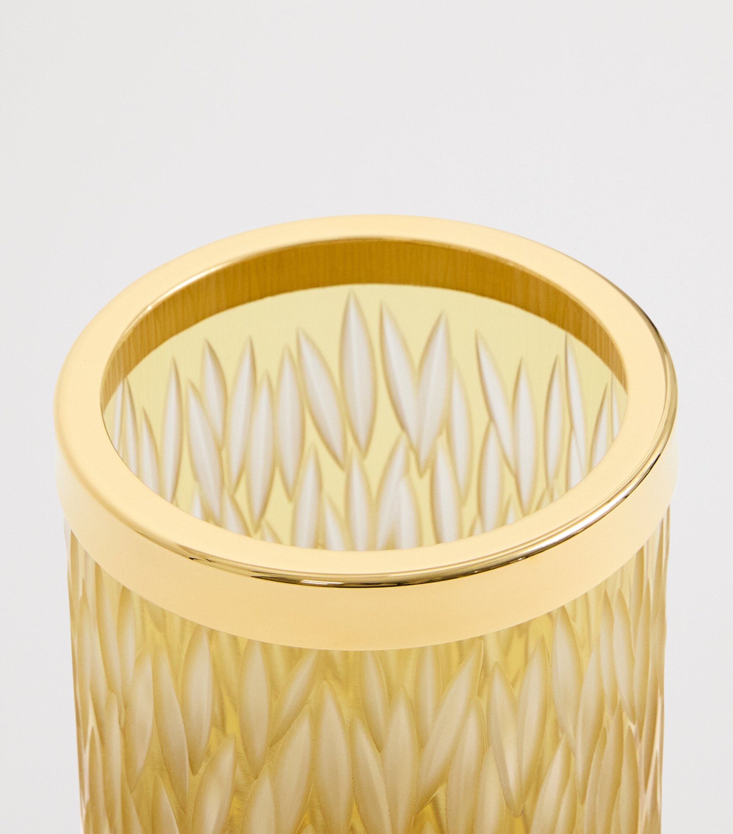 Crystal Amber Toothbrush Holder AMBER/GOLD Image 3