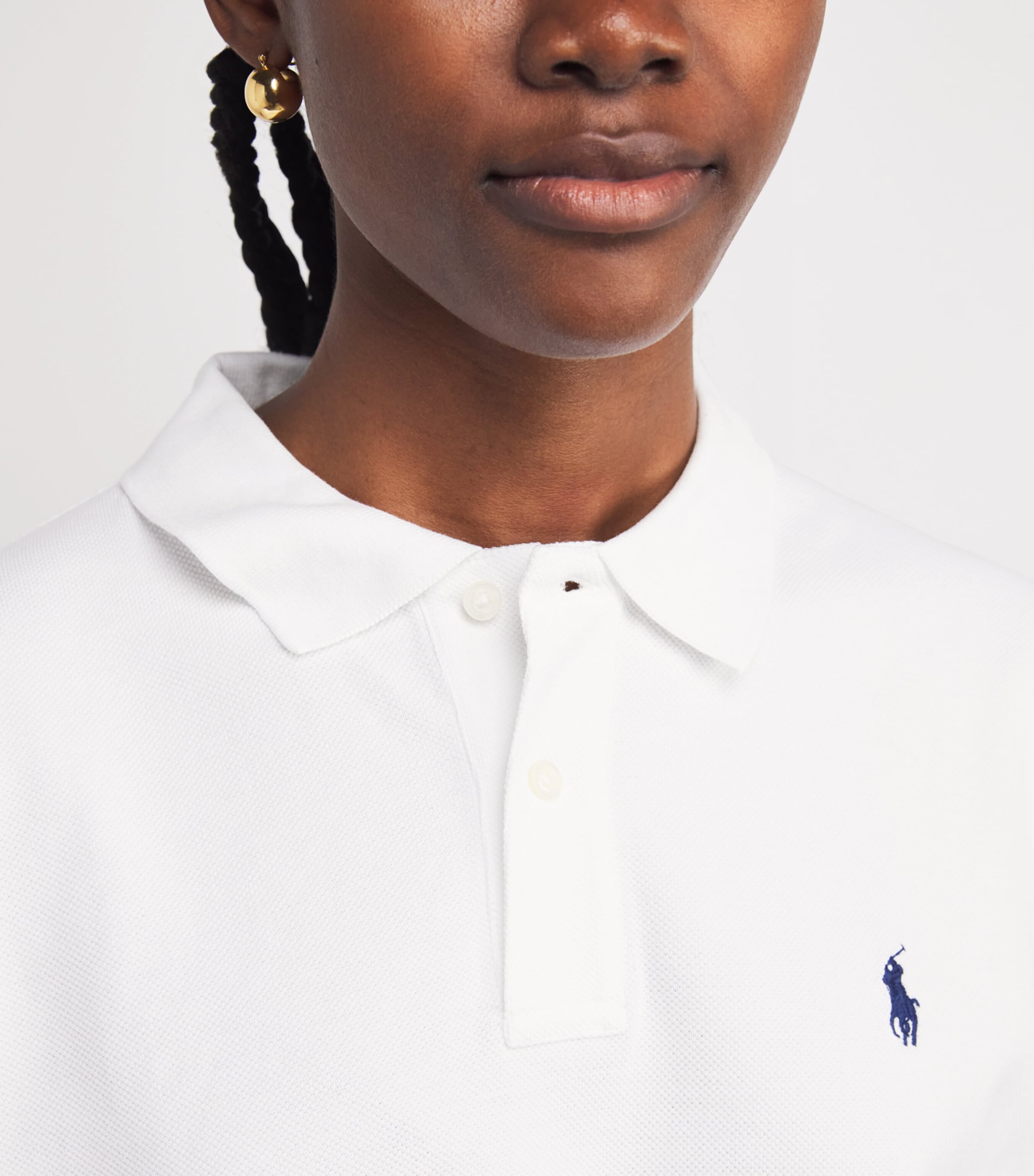 Cotton Polo Shirt WHITE Image 6