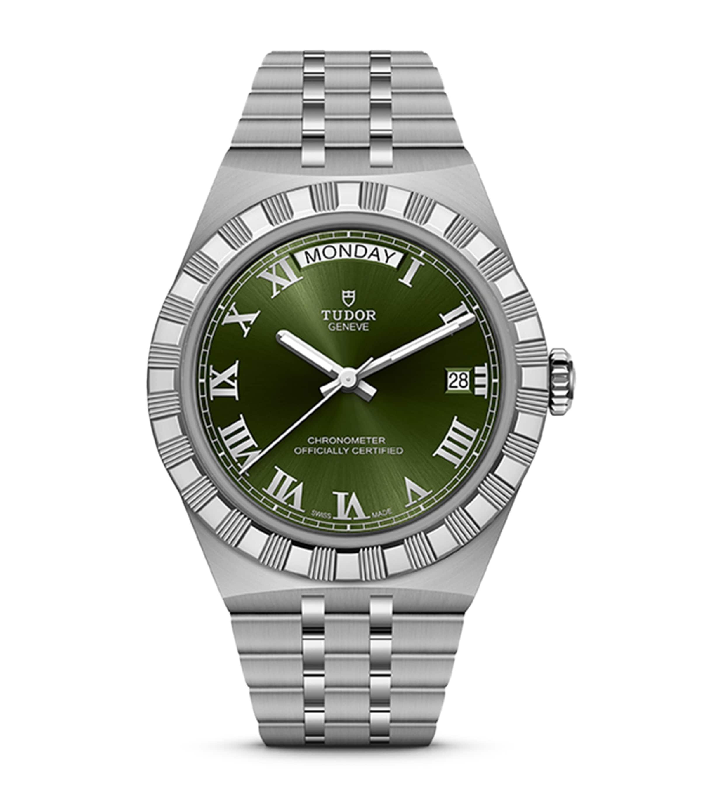 TUDOR Royal Stainless Steel Watch 40mm Green Image 1
