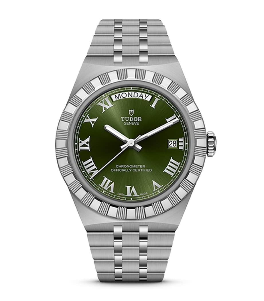 TUDOR Royal Stainless Steel Watch 40mm Green Image 1