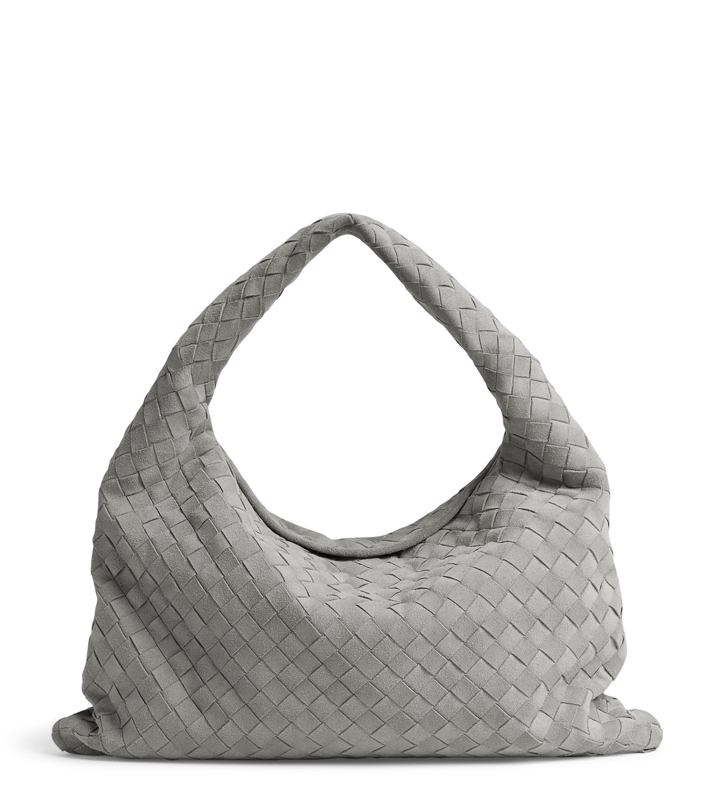 Bottega Veneta Small Hop Bag In Grey