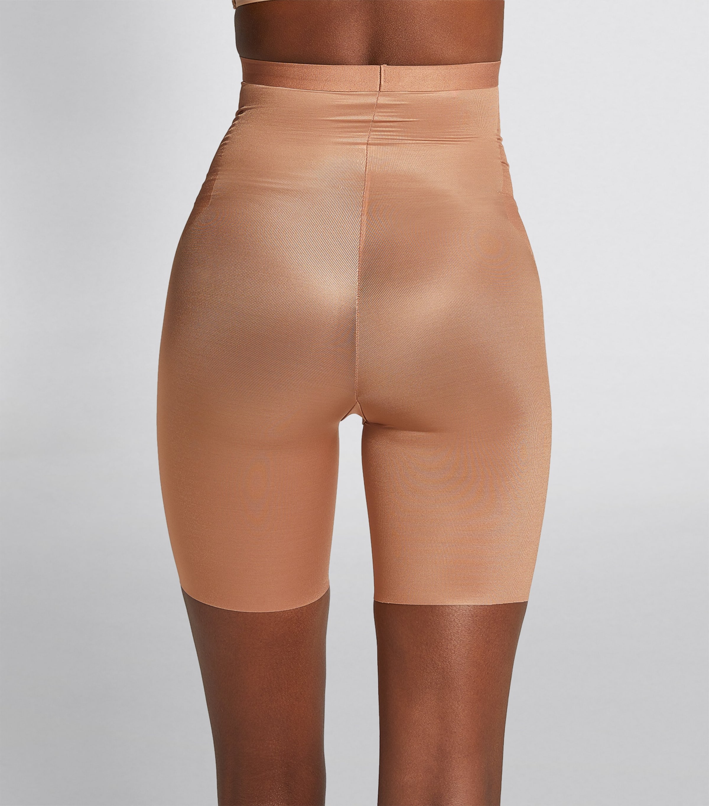 SPANXshape Invisible High-Waist Mid-Thigh Shorts - Medium Control CAFÉ AU LAIT Image 3