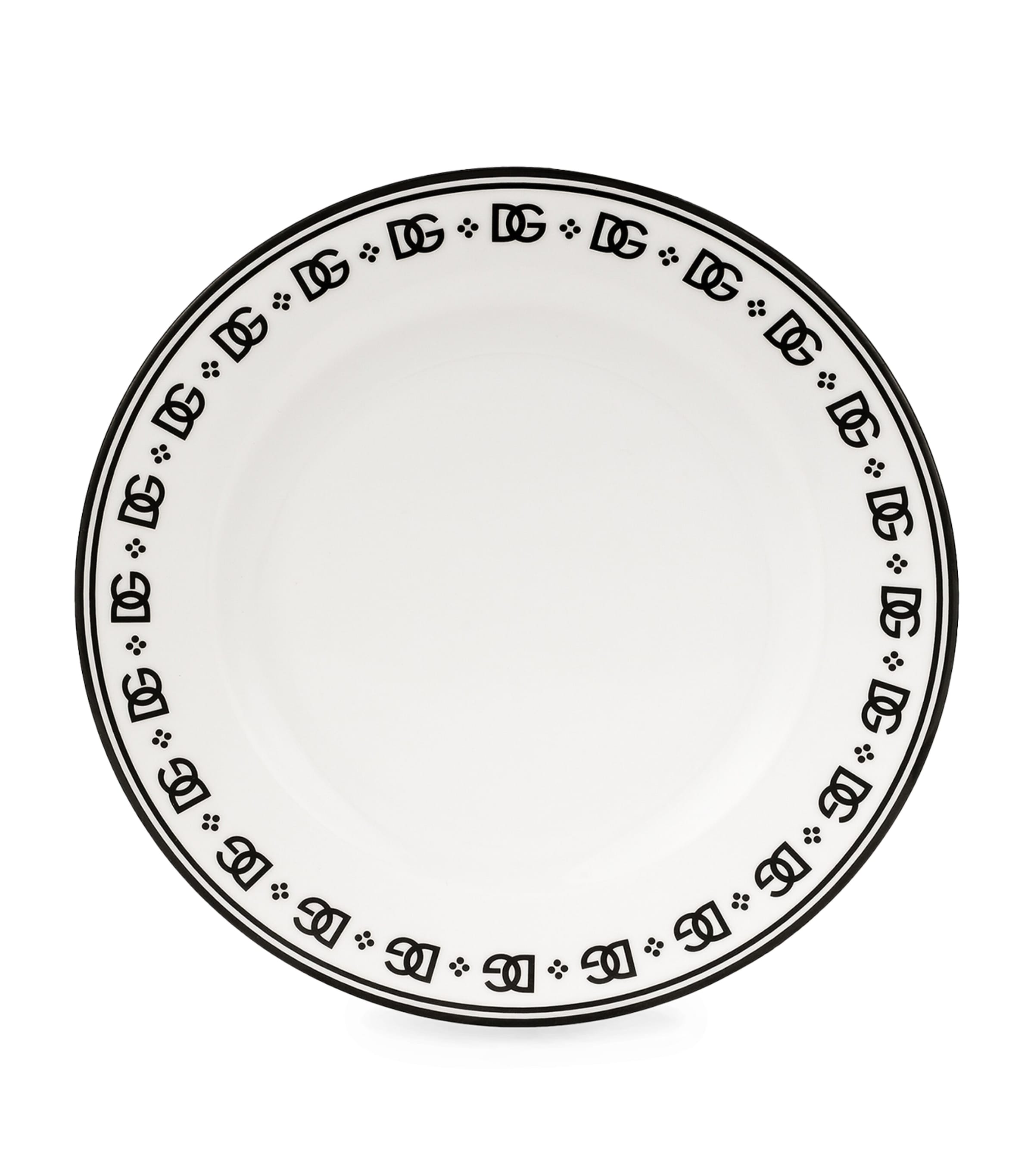Set of 2 DG Logo Dinner Plates (26.5cm) U0082-DG LOGO BORDO Image 3