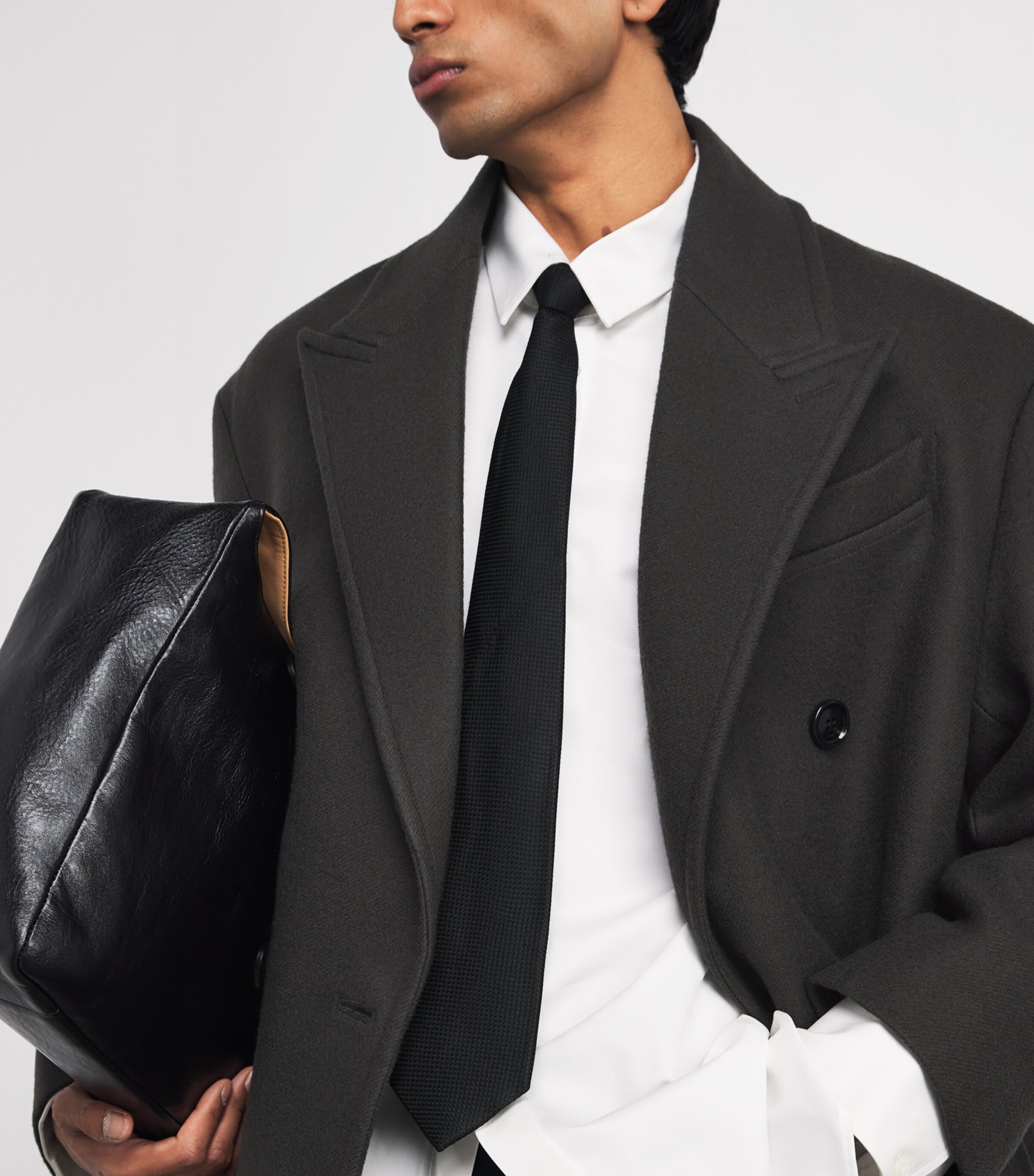 Boiled Wool Overcoat ANTHRACITE Image 6