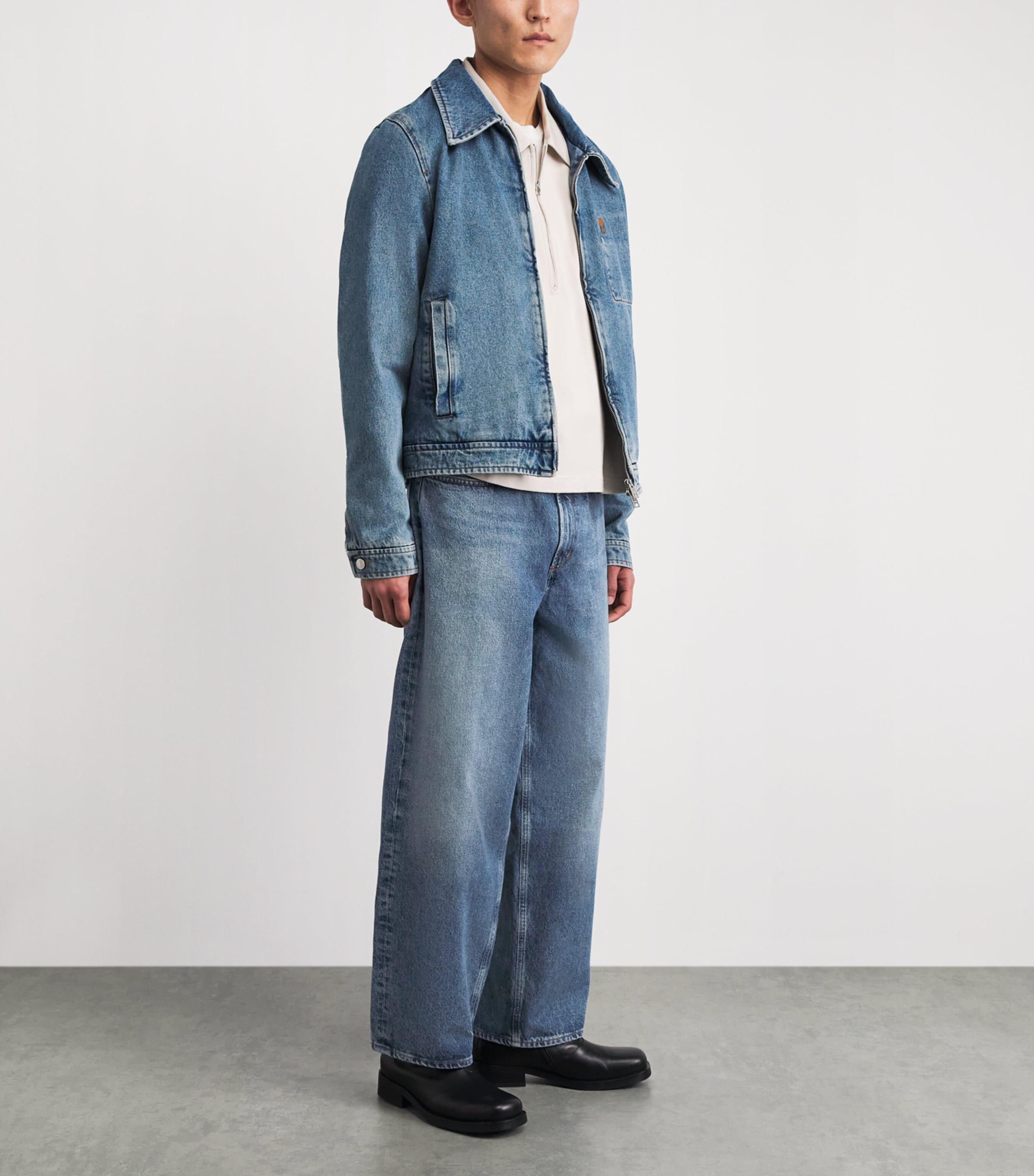 AGOLDE Mens Deka Wide-Leg Jeans Guide (md Worn Ind) Image 2
