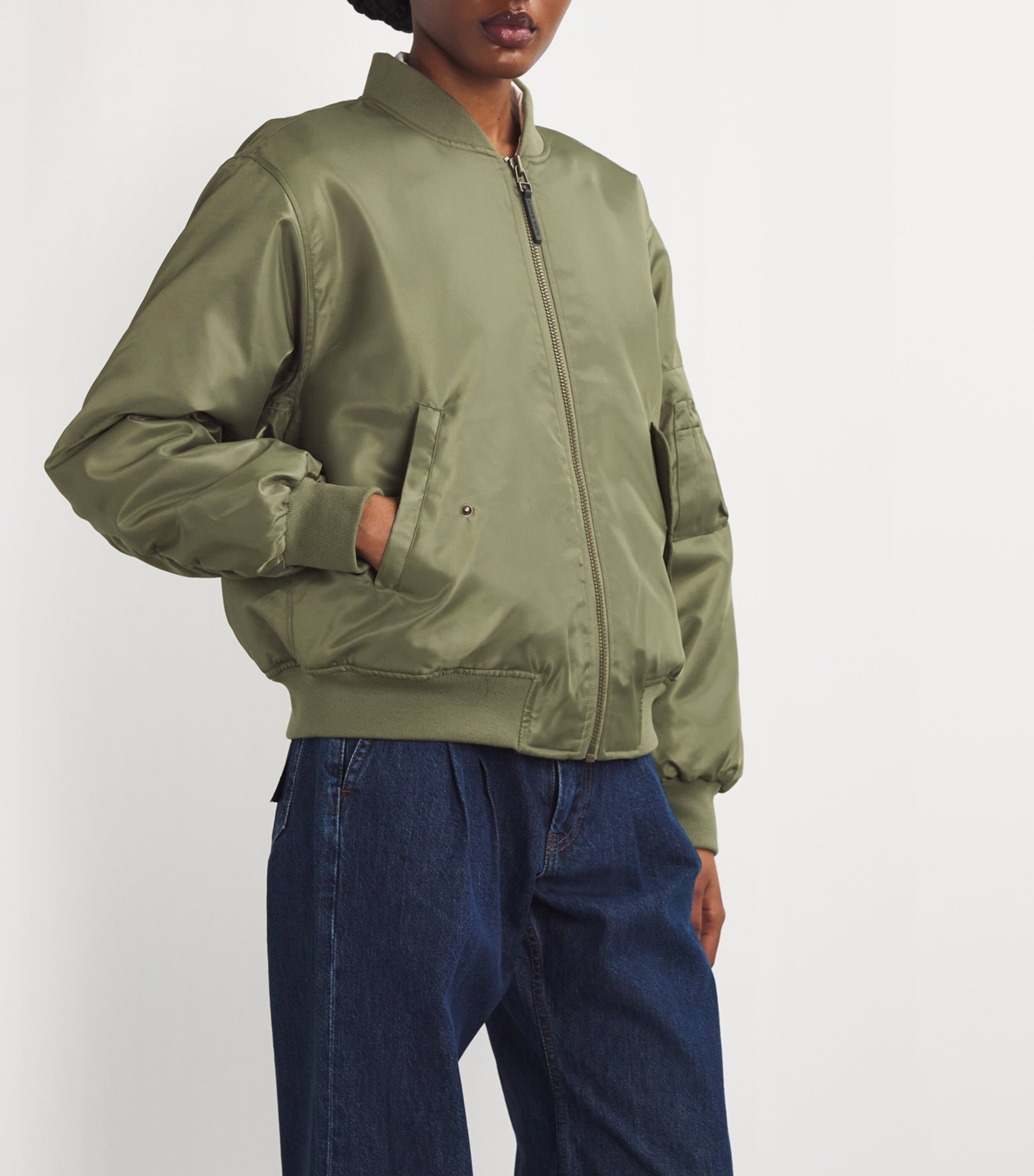 Leon Bomber Jacket ARMY GREEN Image 3