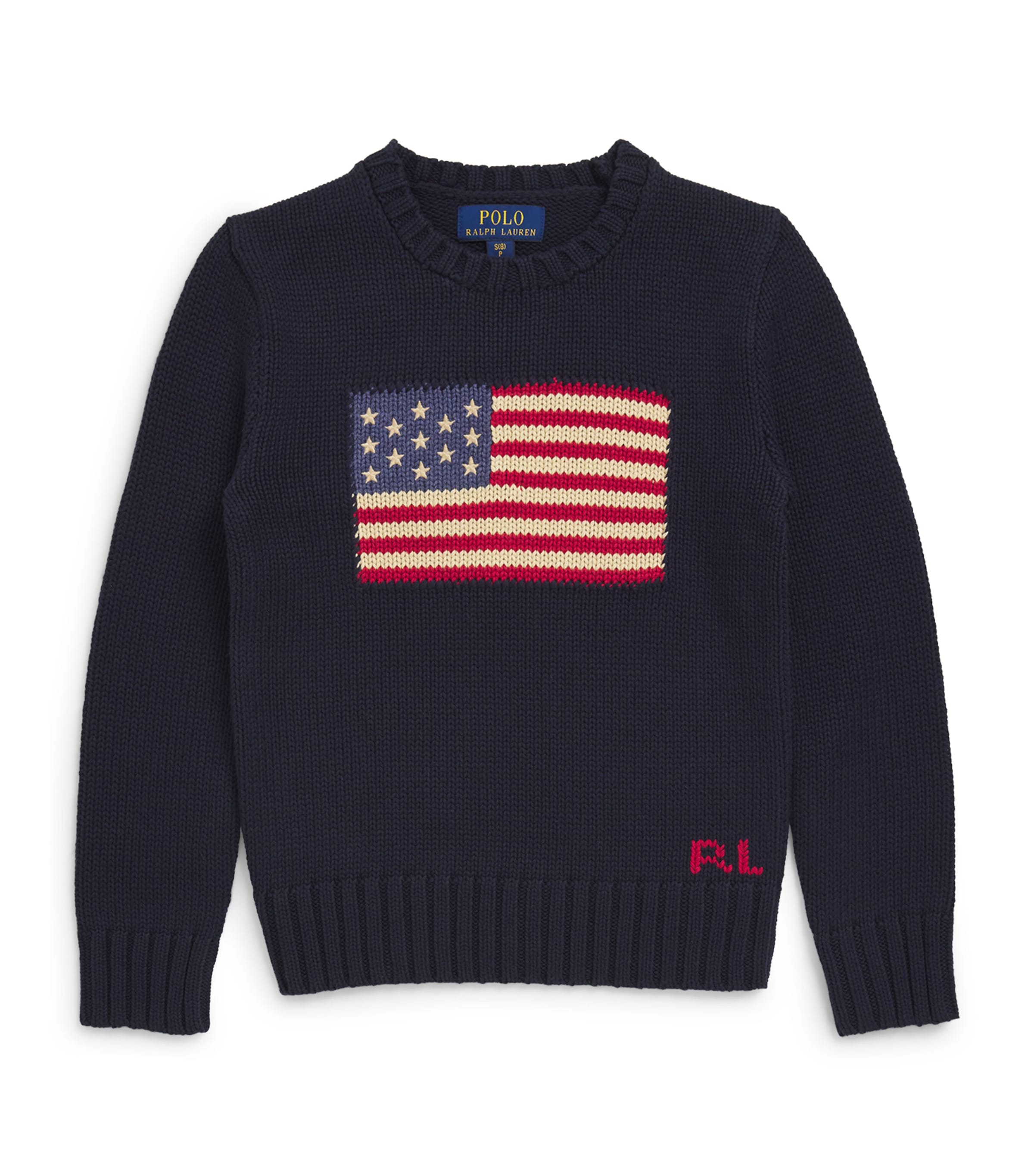 Ralph Lauren Kids Cotton American Flag Sweater 7 14 Years Harrods UK