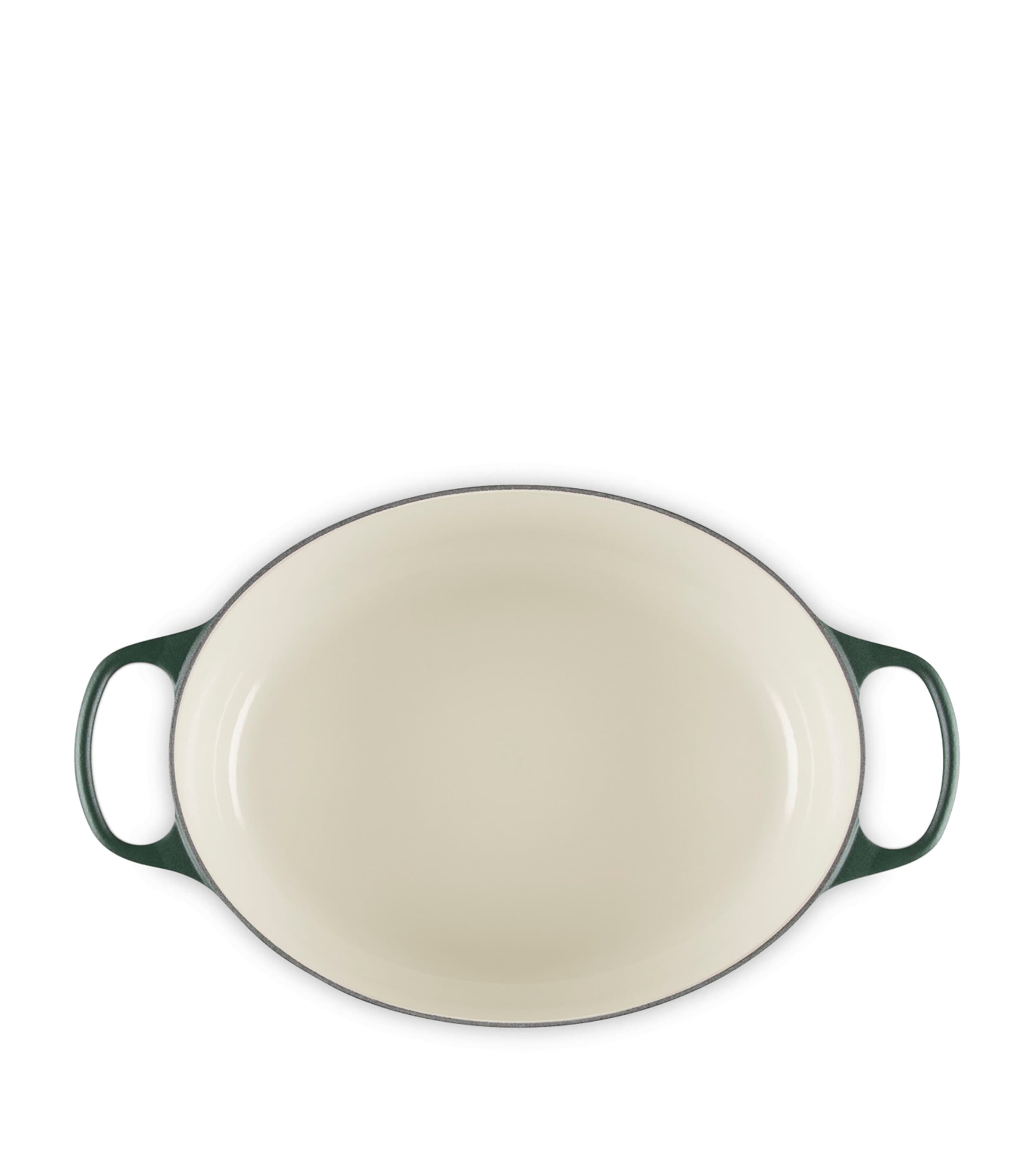 Le Creuset Cast Iron Oval Casserole Dish (31cm) Green Image 4
