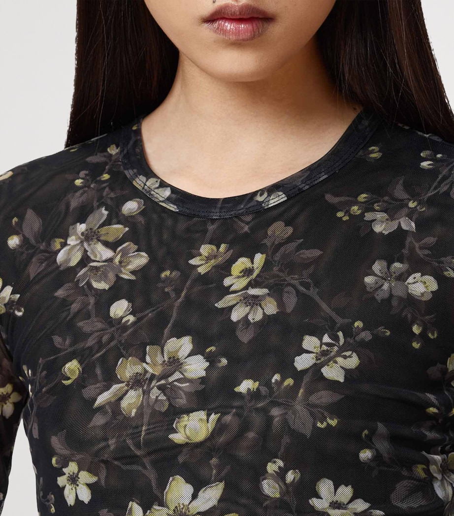 Long-Sleeve Floral Ellie T-Shirt VINE BLACK Image 8
