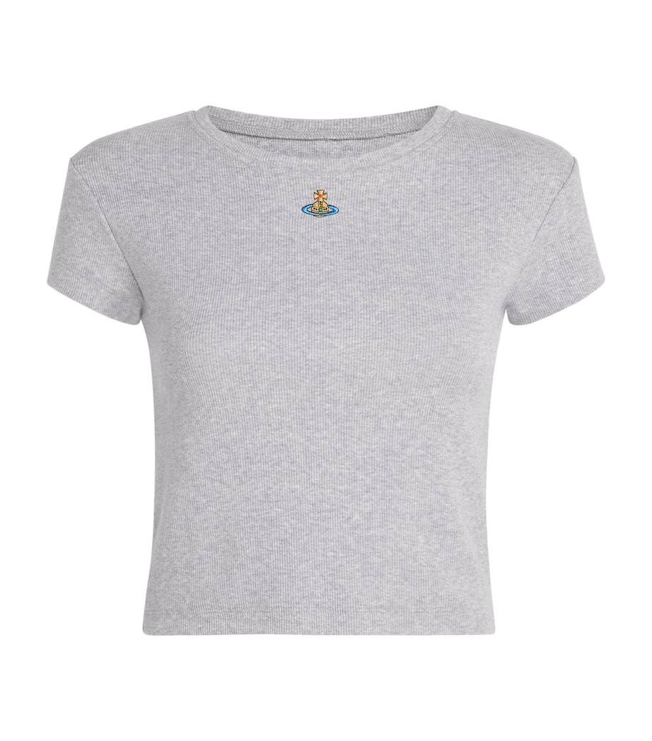 Stretch-Cotton Baby Peru T-Shirt GREY MELANGE Image 1
