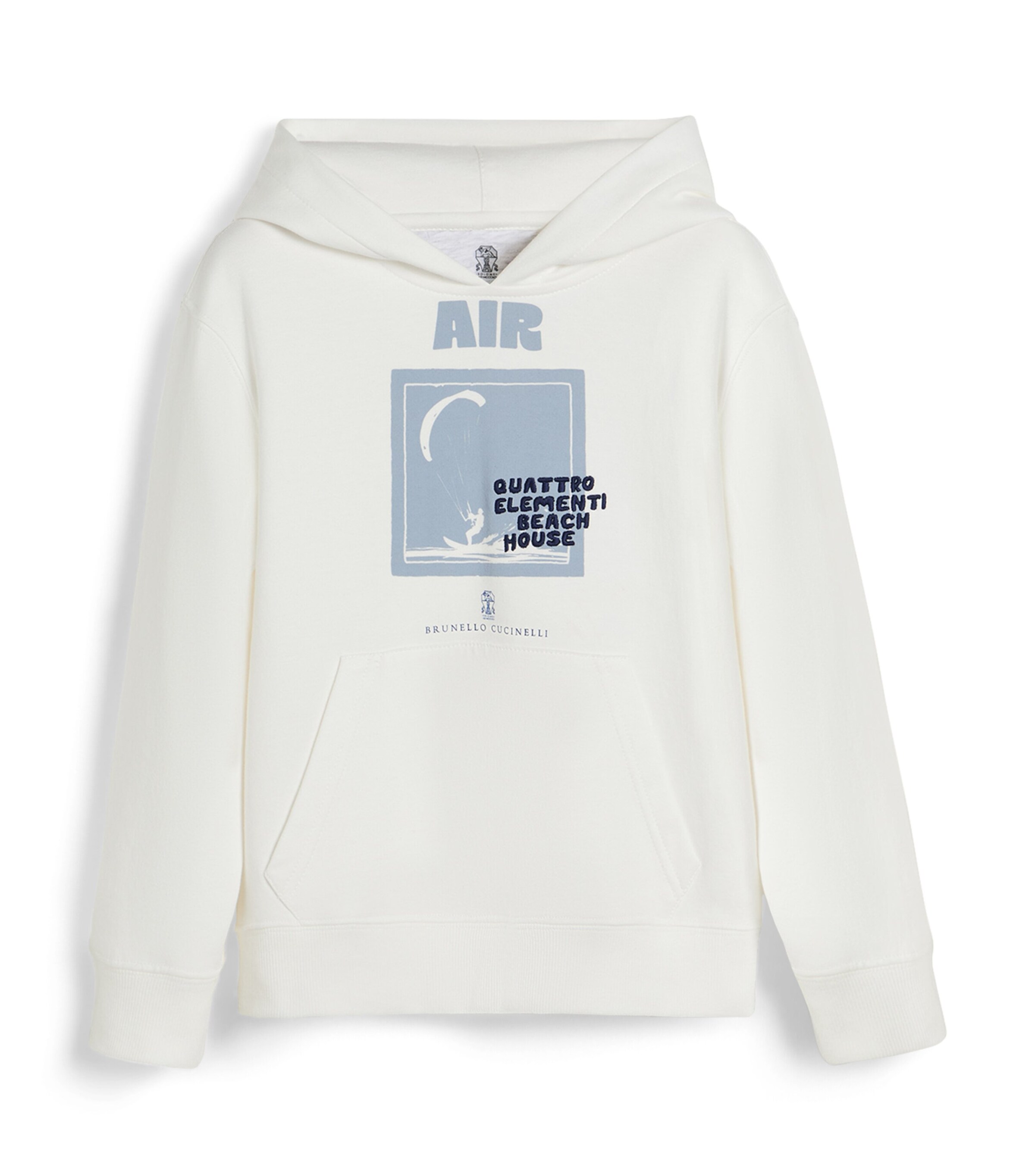 Brunello Cucinelli Kids Cotton Printed Hoodie (4-6 Years) Image 1