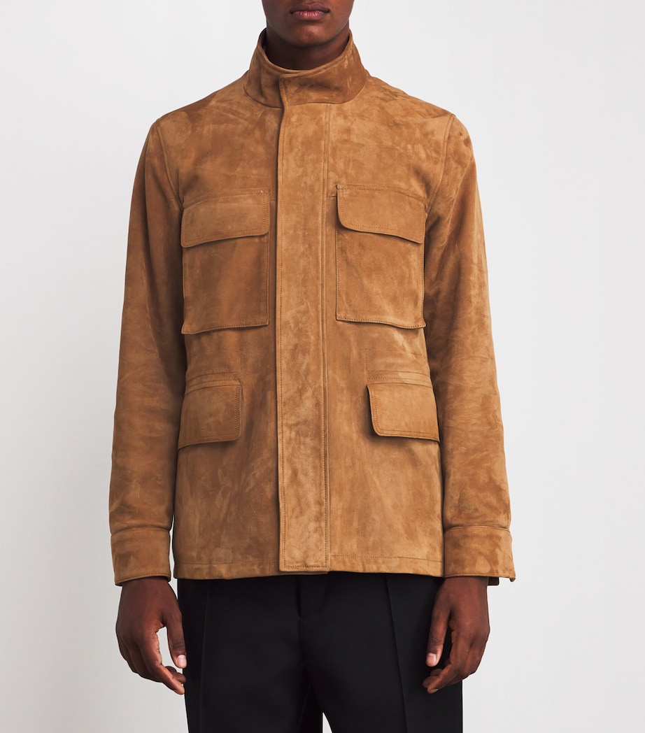 Suede Field Jacket 64A_CAMEL Image 3