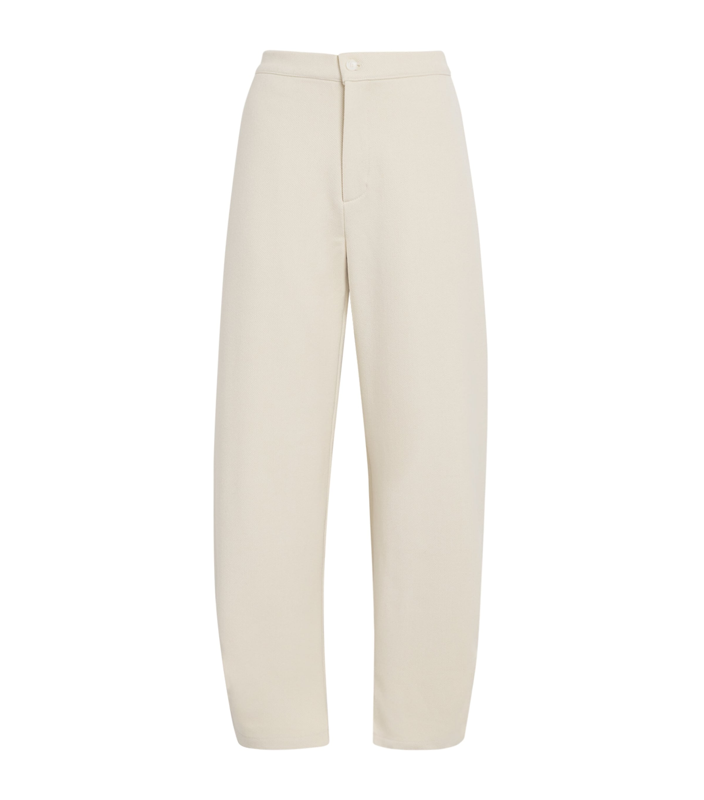 Source Unknown Twill Balloon Wide-leg Trousers In Ivory